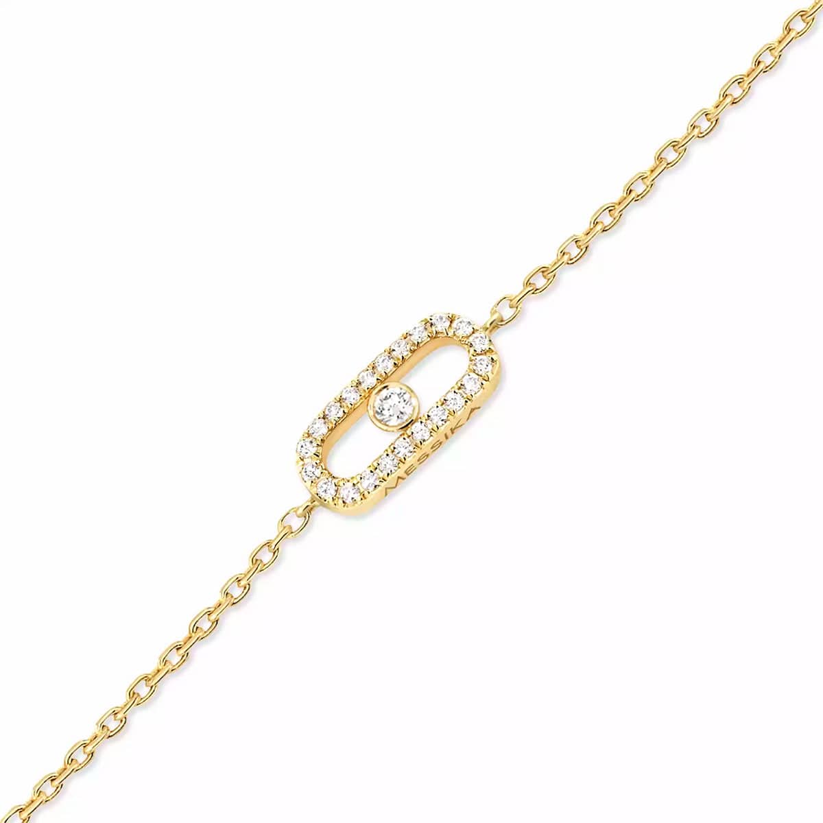 Messika Cares 18ct Yellow Gold Pave Diamond Set Bracelet - Image 2