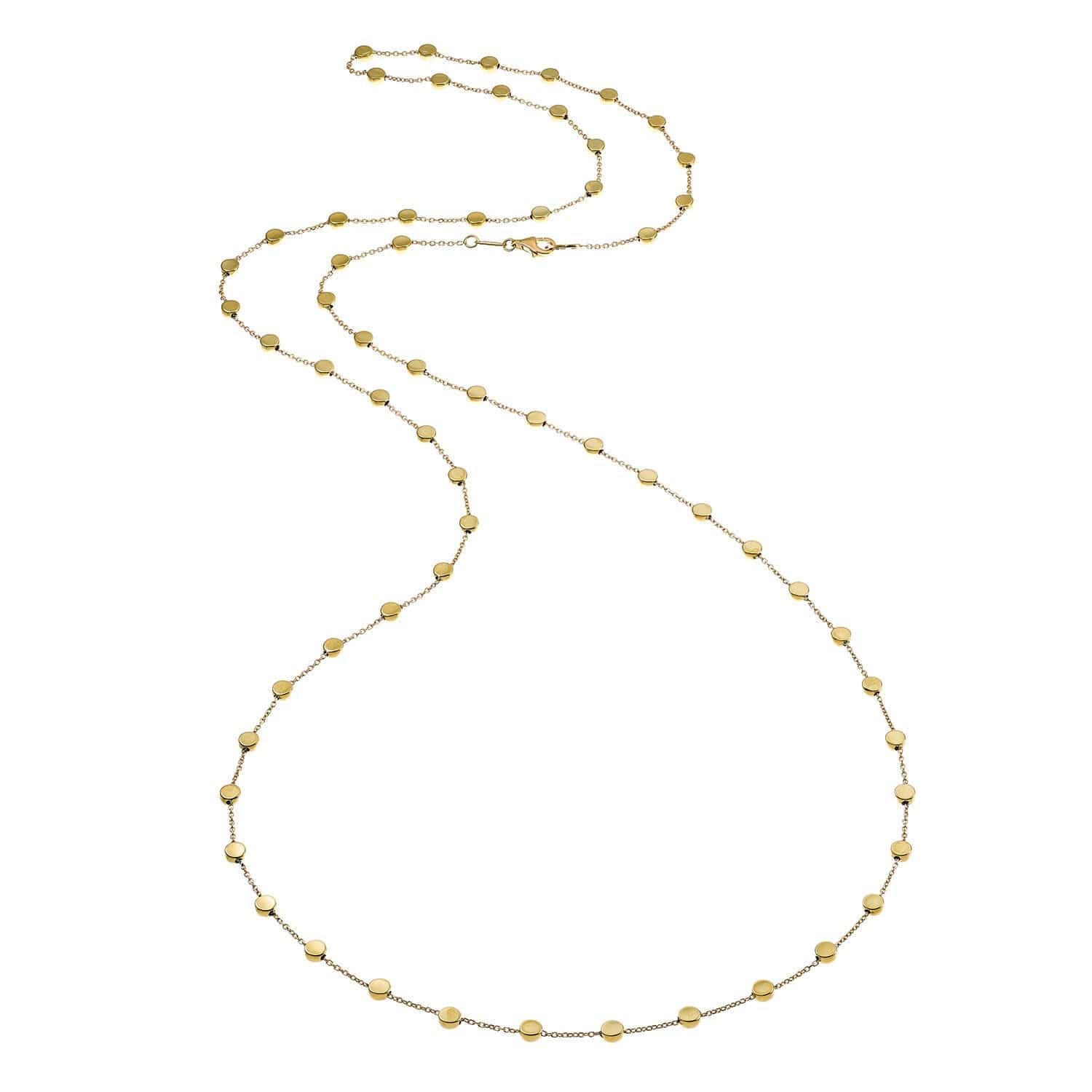 Armillas Glow 18ct Yellow Gold Circle 90cm Necklace