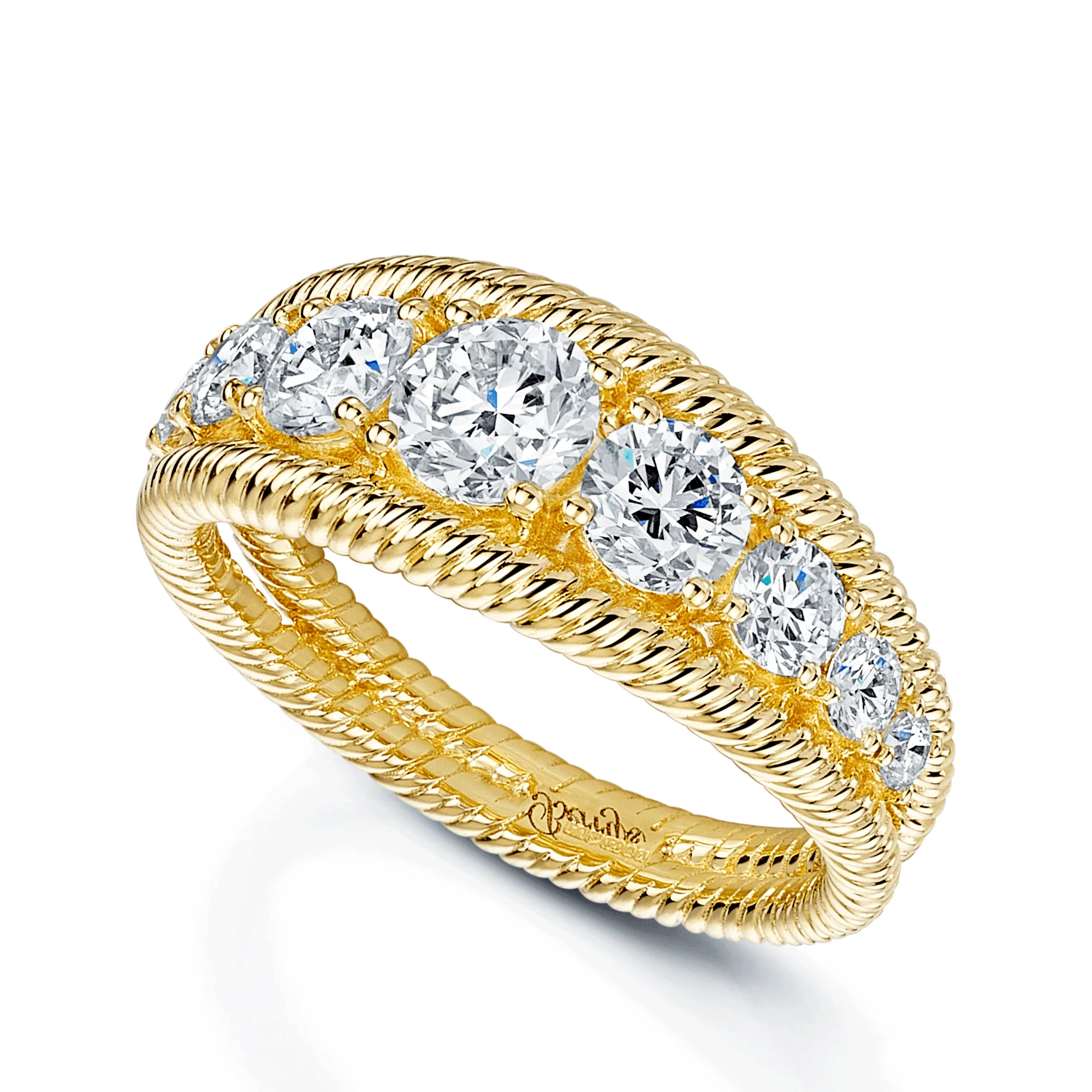 18ct Yellow Gold Graduated Diamond Eternity Ring