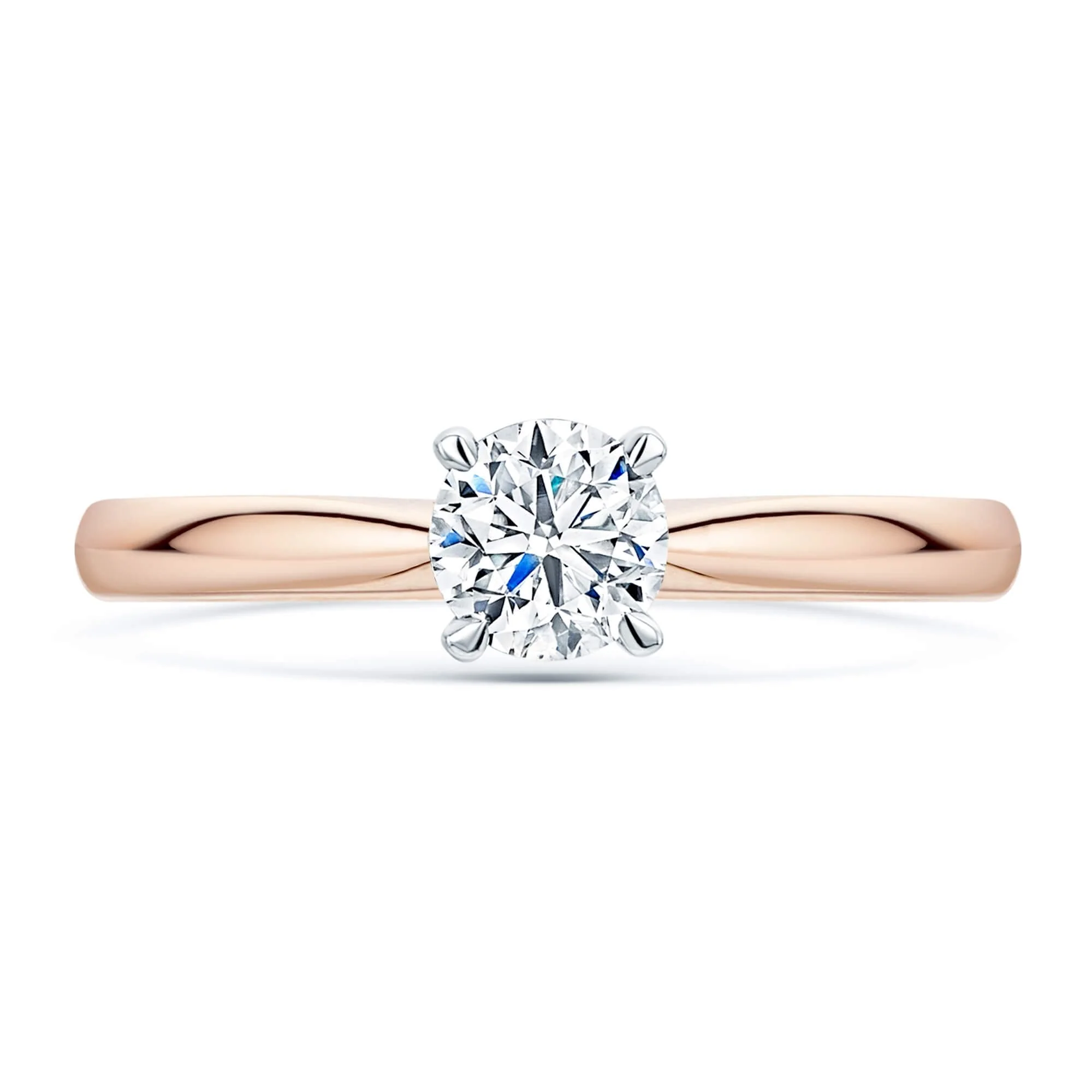 Simply Solitaire Collection 18ct Rose Gold Diamond Solitaire Engagement Ring GIA Certified 0.50 Carat - Image 4