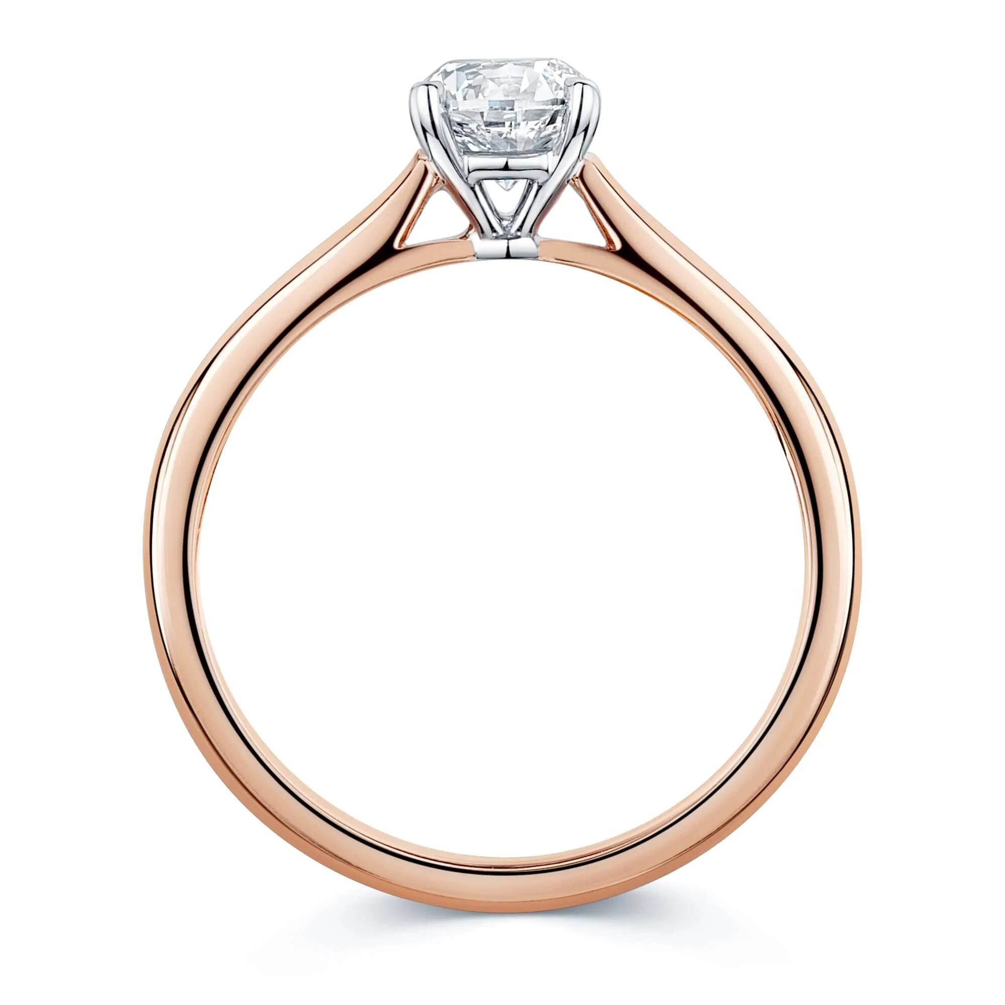 Simply Solitaire Collection 18ct Rose Gold Diamond Solitaire Engagement Ring GIA Certified 0.70 Carat - Image 3