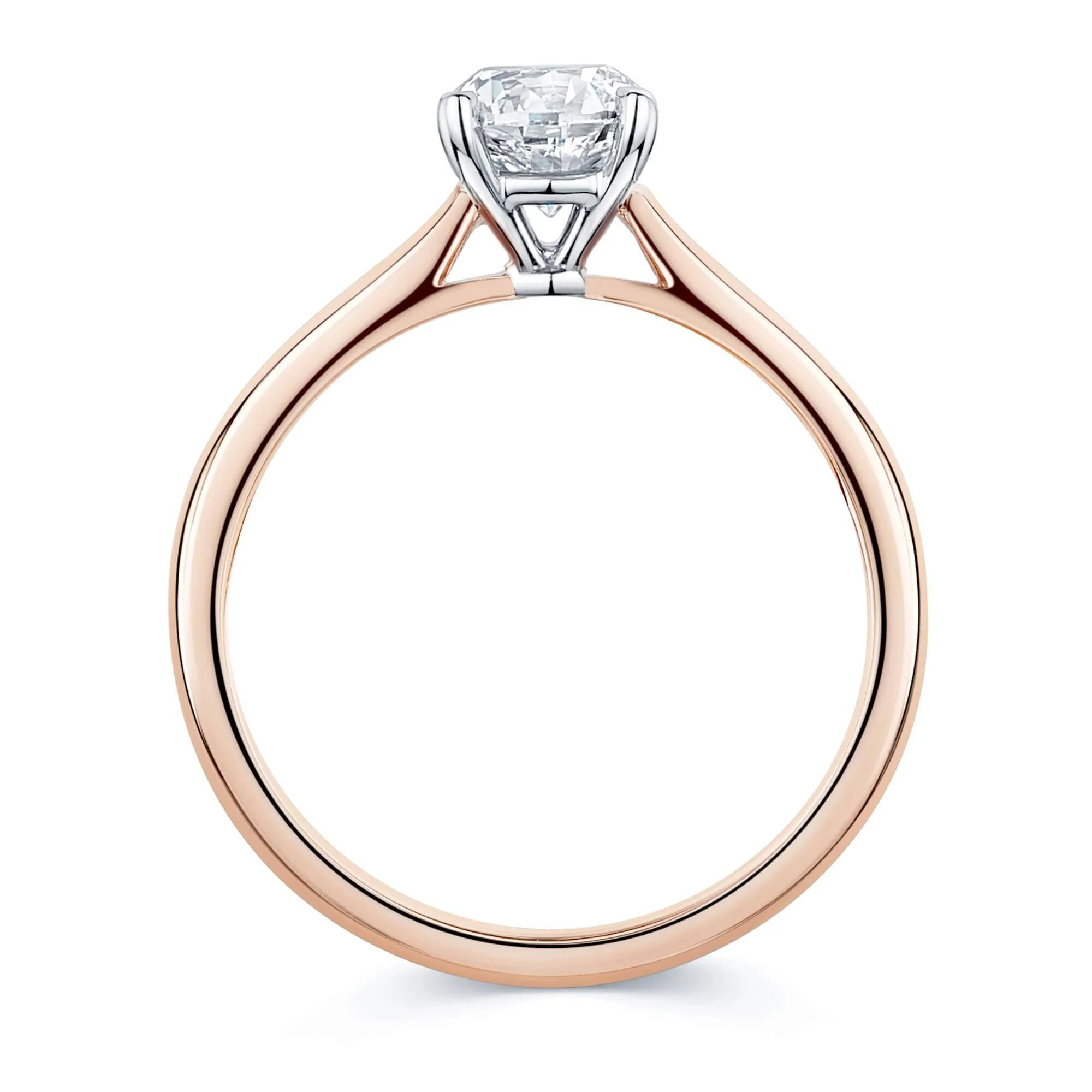 Simply Solitaire Collection 18ct Rose Gold Diamond Solitaire Engagement Ring GIA Certified 1.00 Carat - Image 2