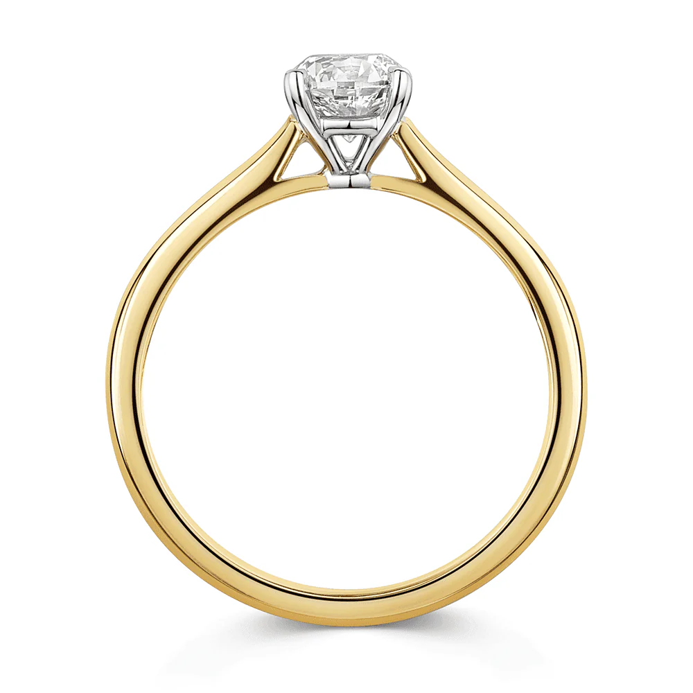 Simply Solitaire Collection 18ct Yellow Gold Diamond Solitaire Engagement Ring GIA Certified 0.50 Carat - Image 5