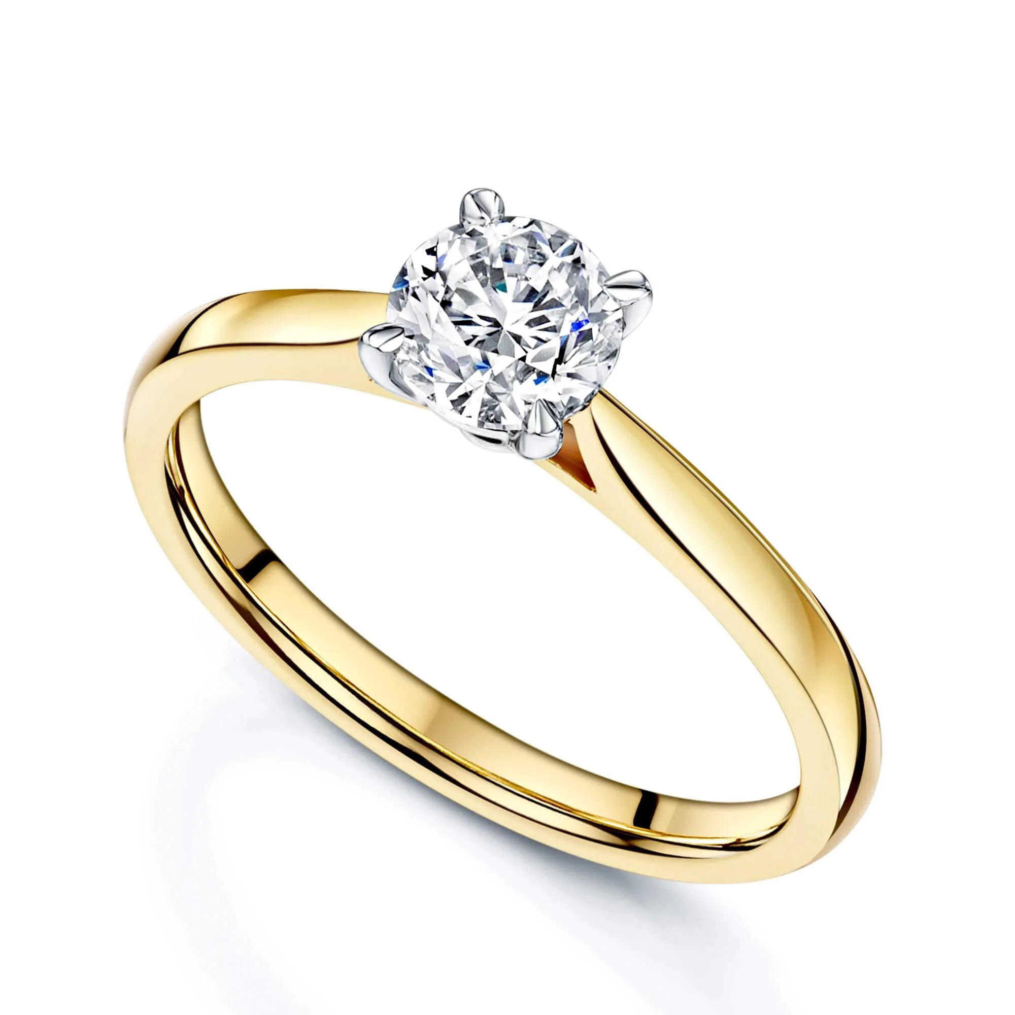 Simply Solitaire Collection 18ct Yellow Gold & Diamond Solitaire Engagement Ring GIA Certified 1.00 Carat