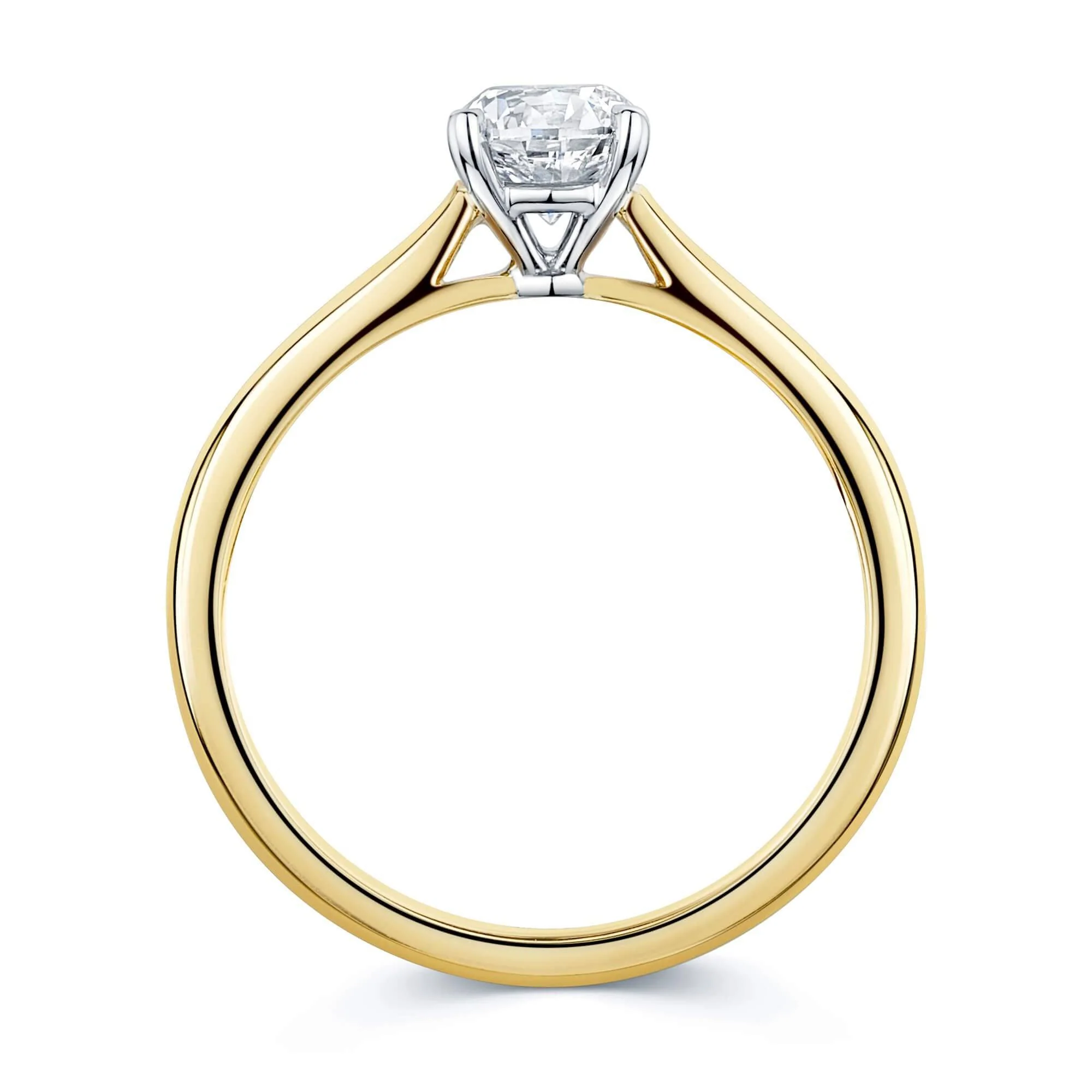 Simply Solitaire Collection 18ct Yellow Gold Diamond Solitaire Engagement Ring GIA Certified 0.70 Carat - Image 3