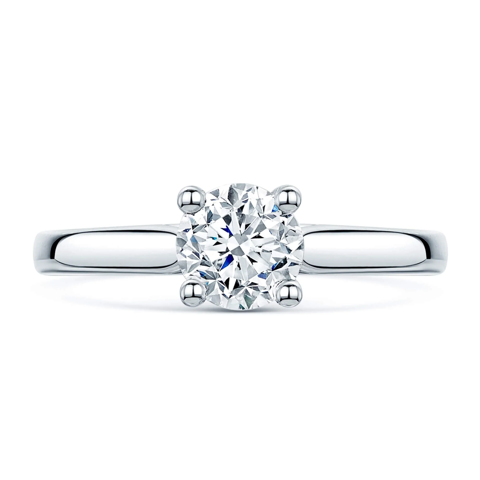 Simply Solitaire Collection Platinum Set and Diamond Solitaire Engagement Ring GIA Certified 1.00 Carat - Image 2