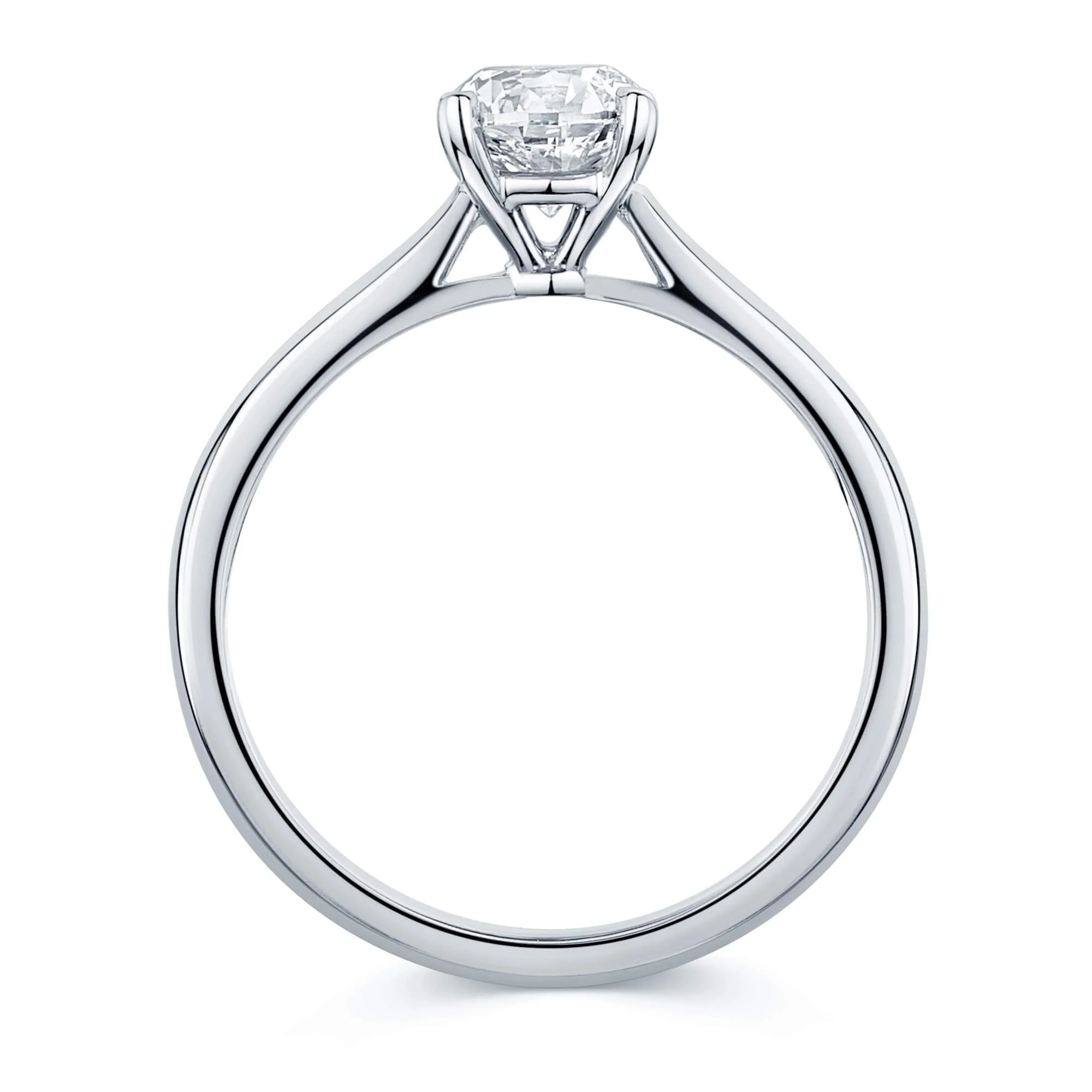 Simply Solitaire Collection Platinum Set & Diamond Solitaire Engagement Ring GIA Certified 1.00 Carat - Image 3