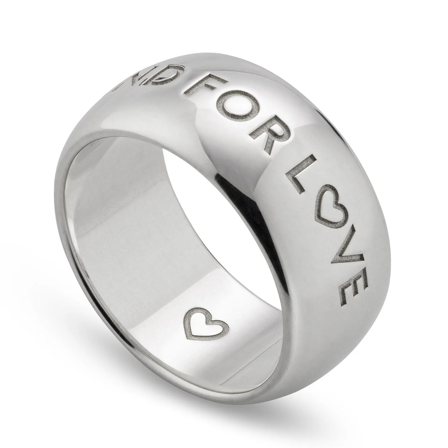 Blind For love Sterling Silver 9mm Ring
