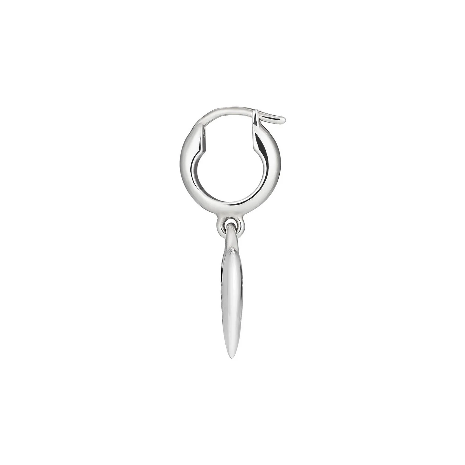 Blind For Love Sterling Silver Heart Drop Earrings - Image 2