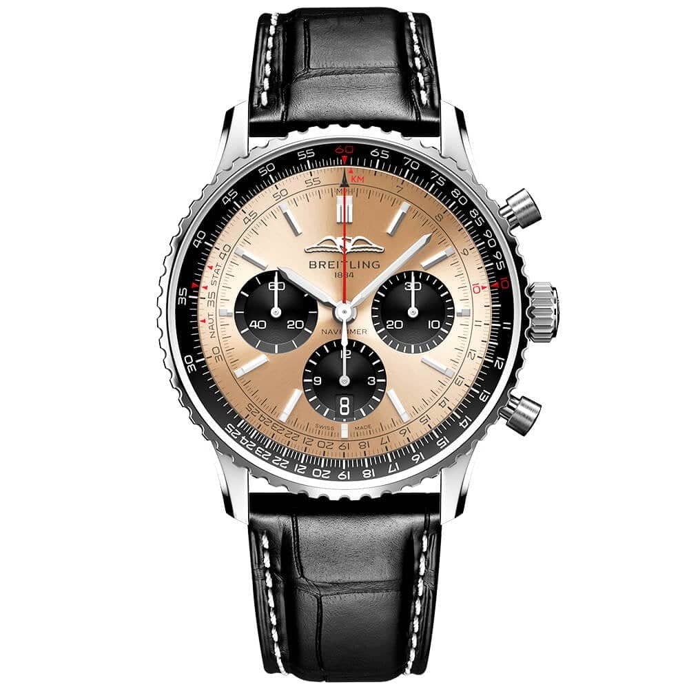 Navitimer 43mm Copper/Black Dial Men's Chronograph Watch