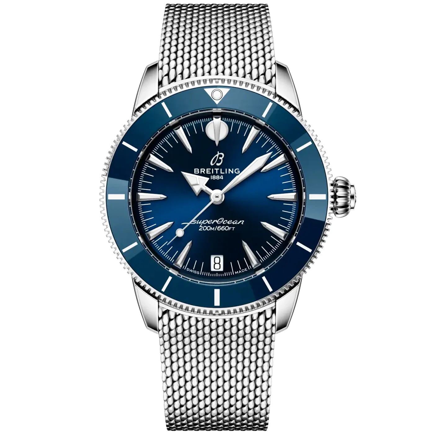Superocean Heritage 36mm Blue Dial Bracelet Watch