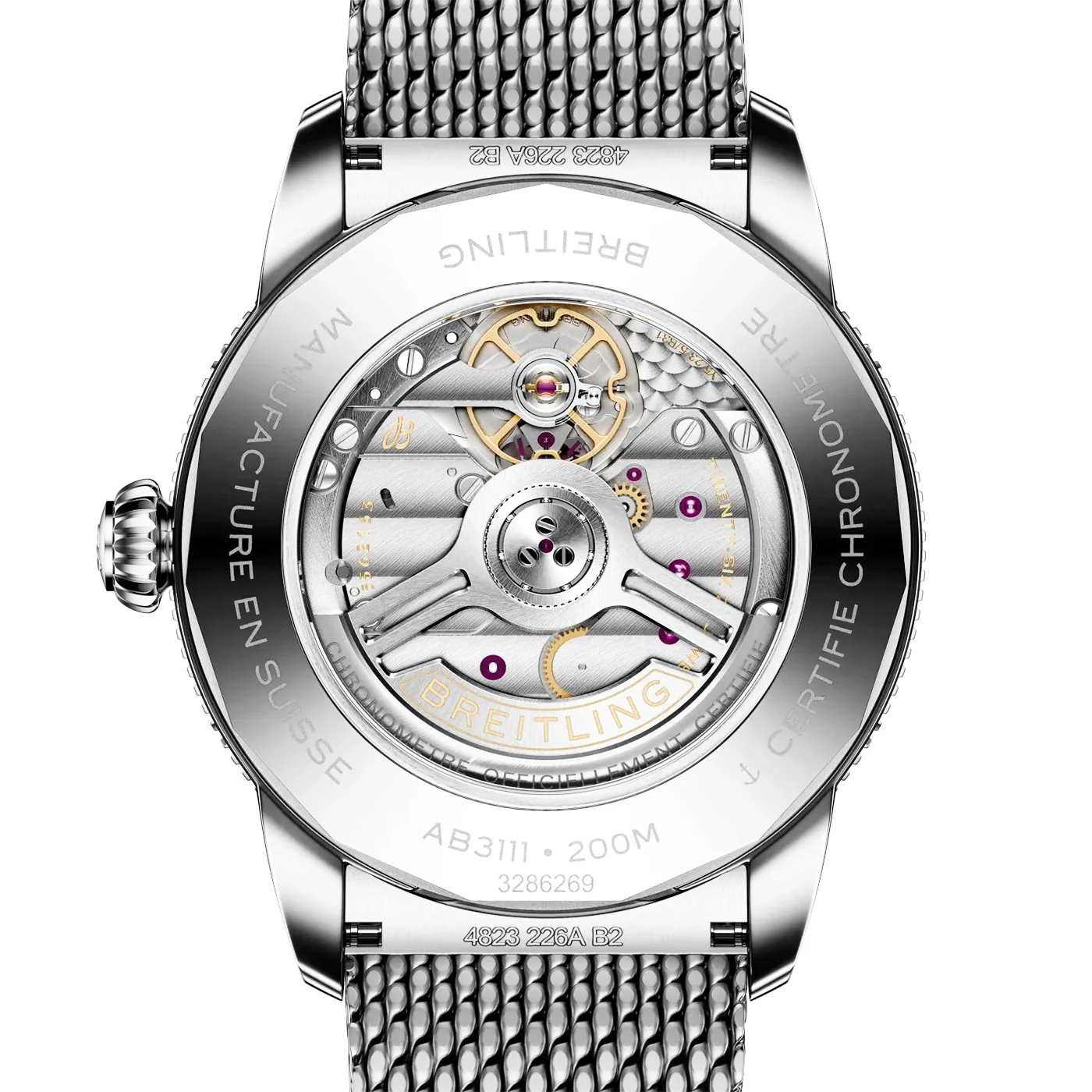 Superocean Heritage B31 42mm Blue Dial Bracelet Watch - Image 4