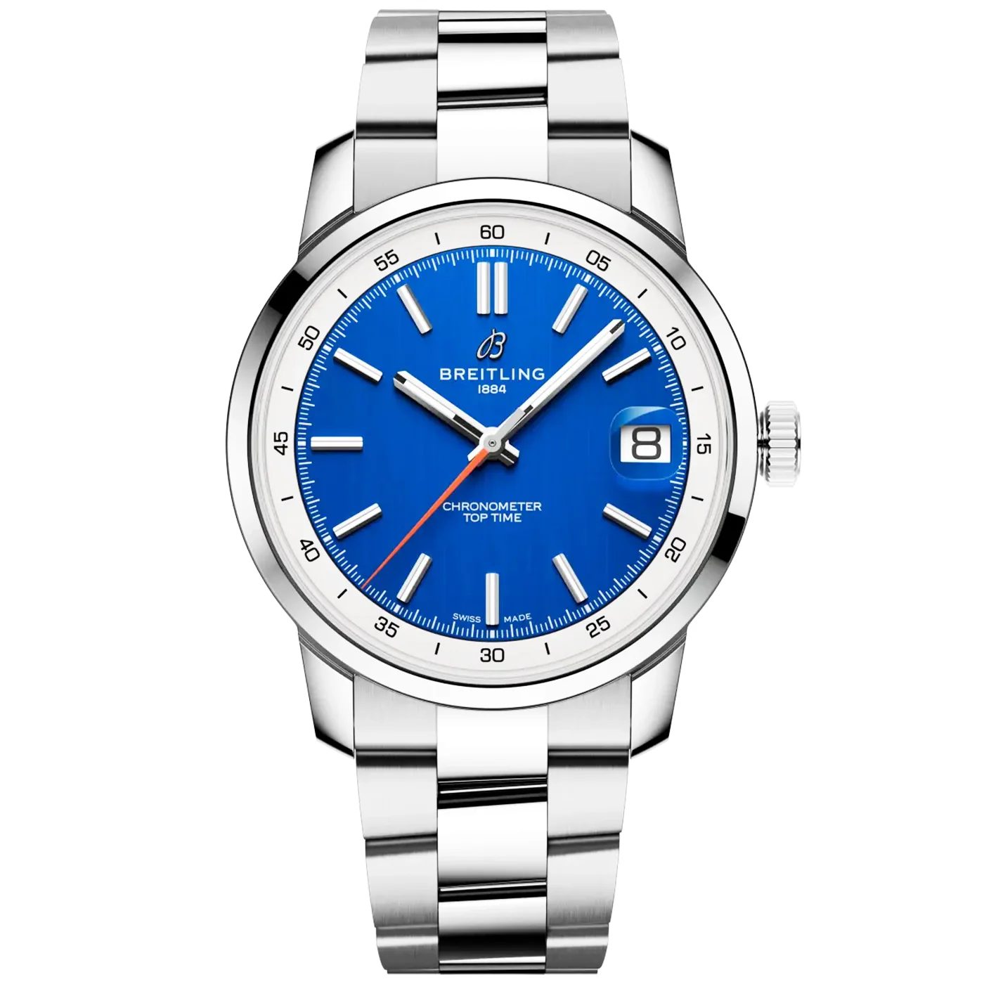 Top Time B31 38mm Blue Dial Automatic Bracelet Watch