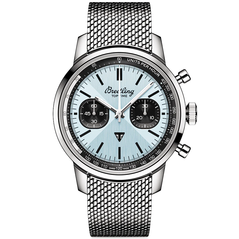 Top Time B01 Triumph 41mm Ice Blue Dial Automatic Bracelet Watch