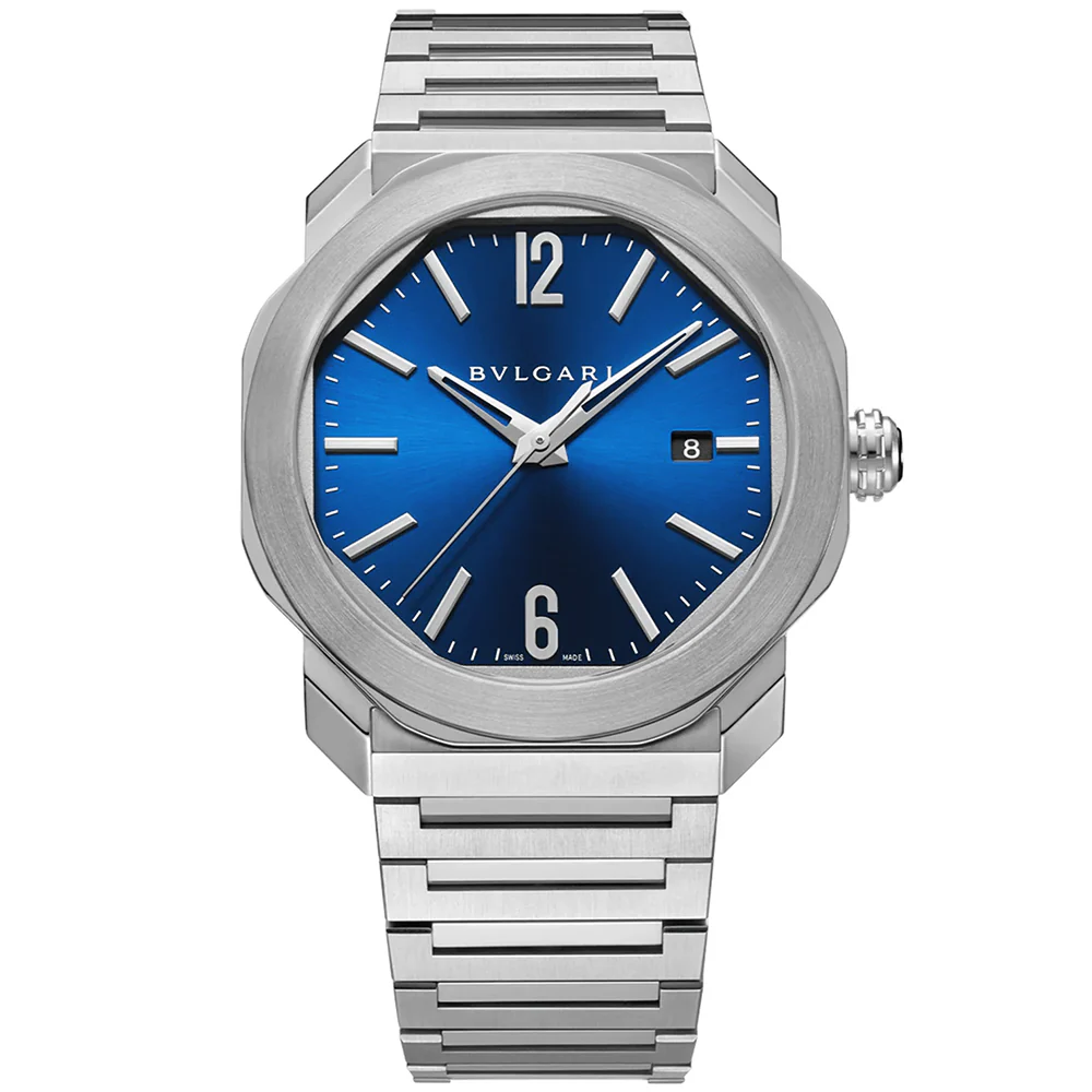 Octo Roma 41mm Blue Dial Men's Automatic Bracelet Watch