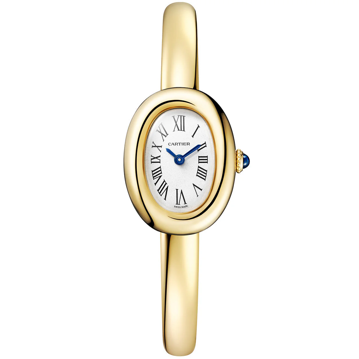 Baignoire Mini Size 16 18ct Yellow Gold Bangle Watch