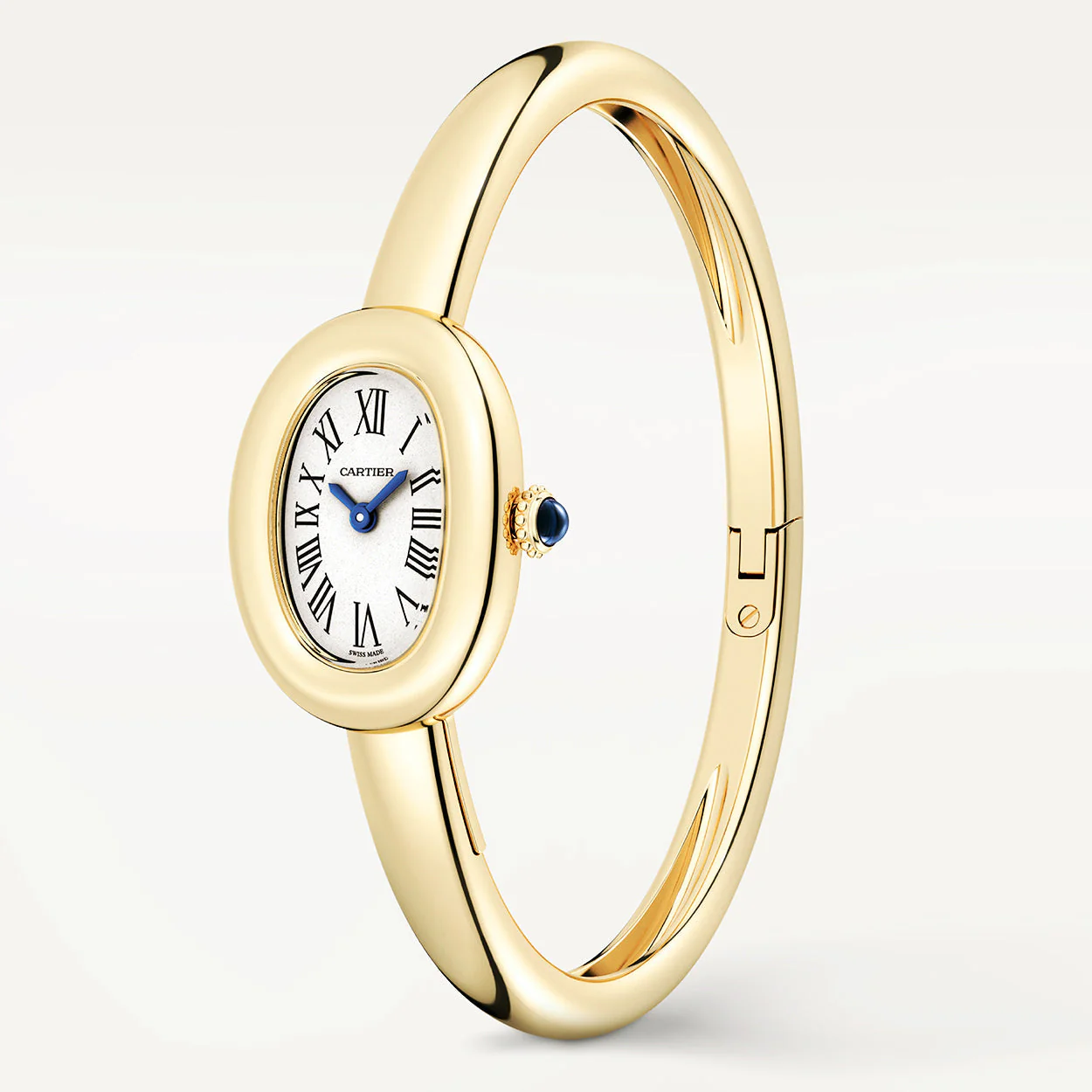 Baignoire Mini Size 16 18ct Yellow Gold Bangle Watch - Image 6