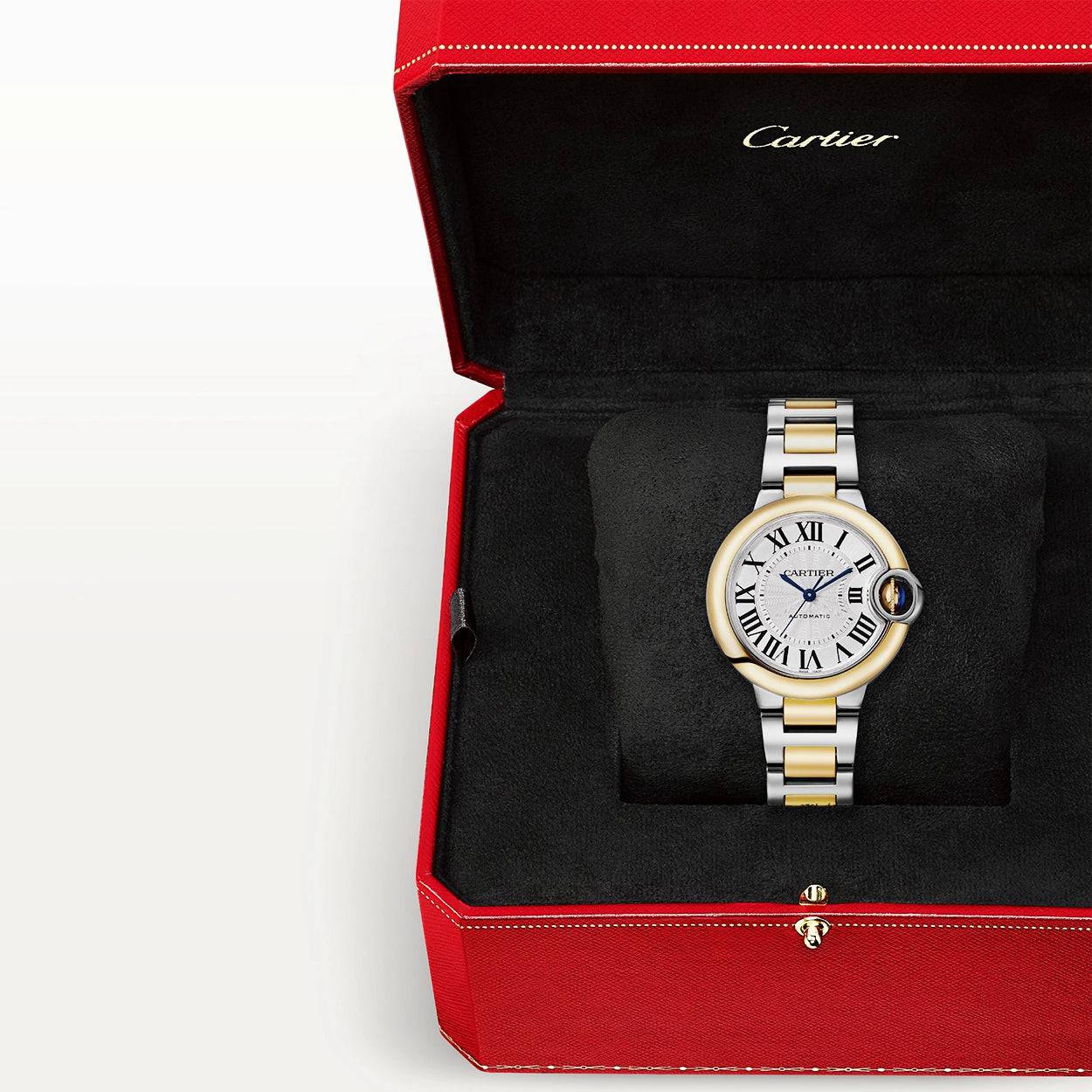 Ballon Bleu de Cartier 33mm Two-Tone Ladies Automatic Bracelet Watch - Image 3