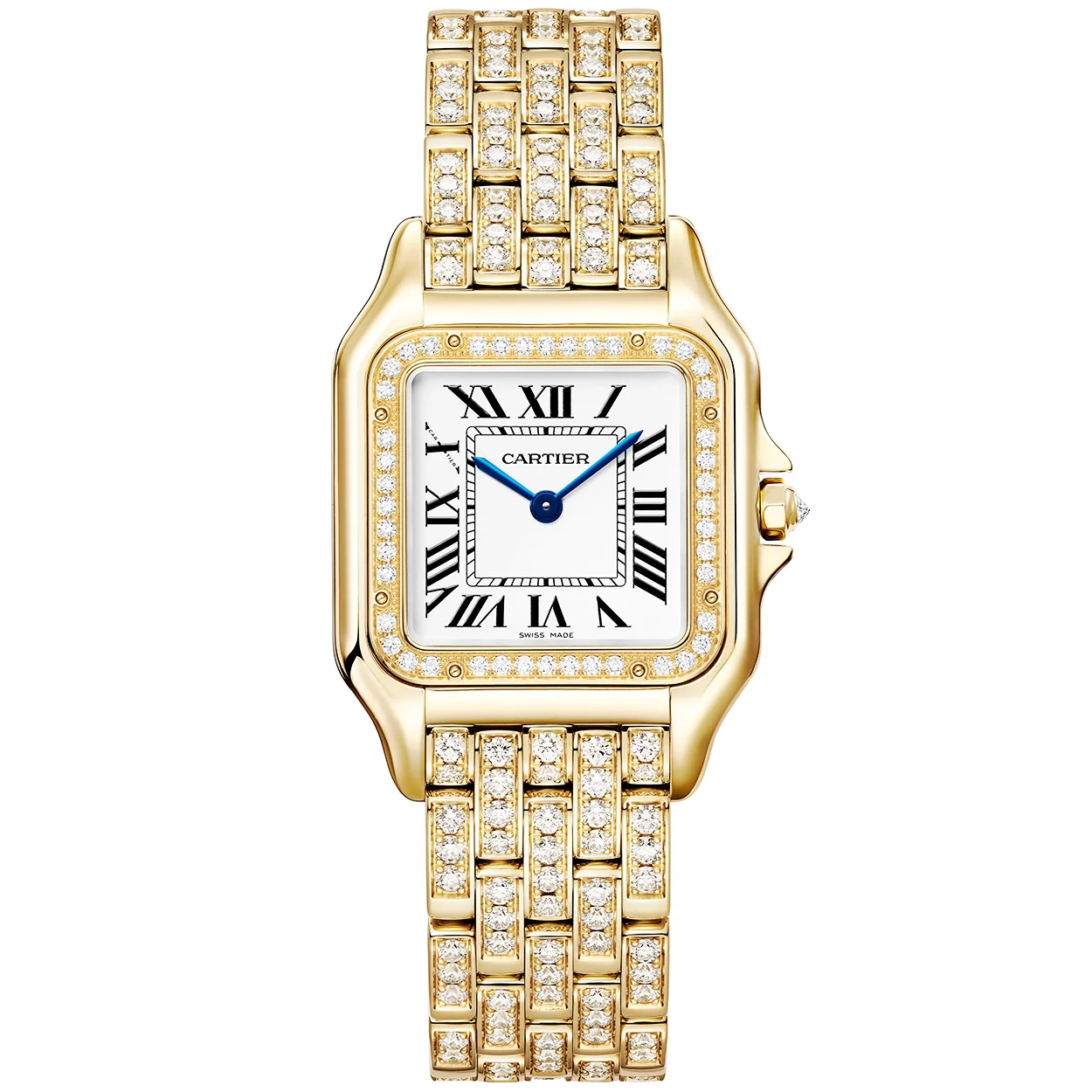 Panthère de Cartier Medium 18ct Yellow Gold Full Diamond Set Watch