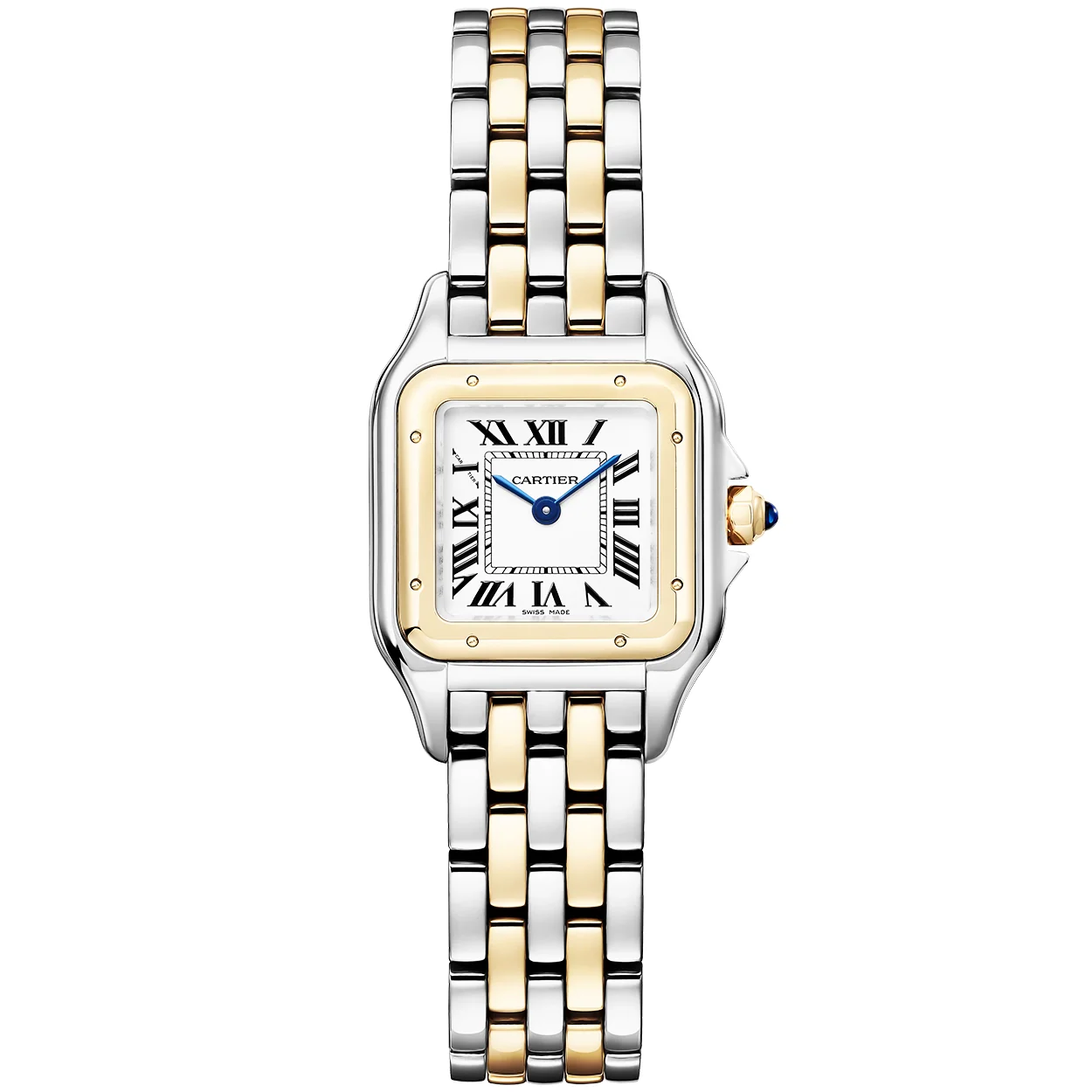 Panthère de Cartier Small 18ct Yellow Gold & Steel Ladies Bracelet Watch