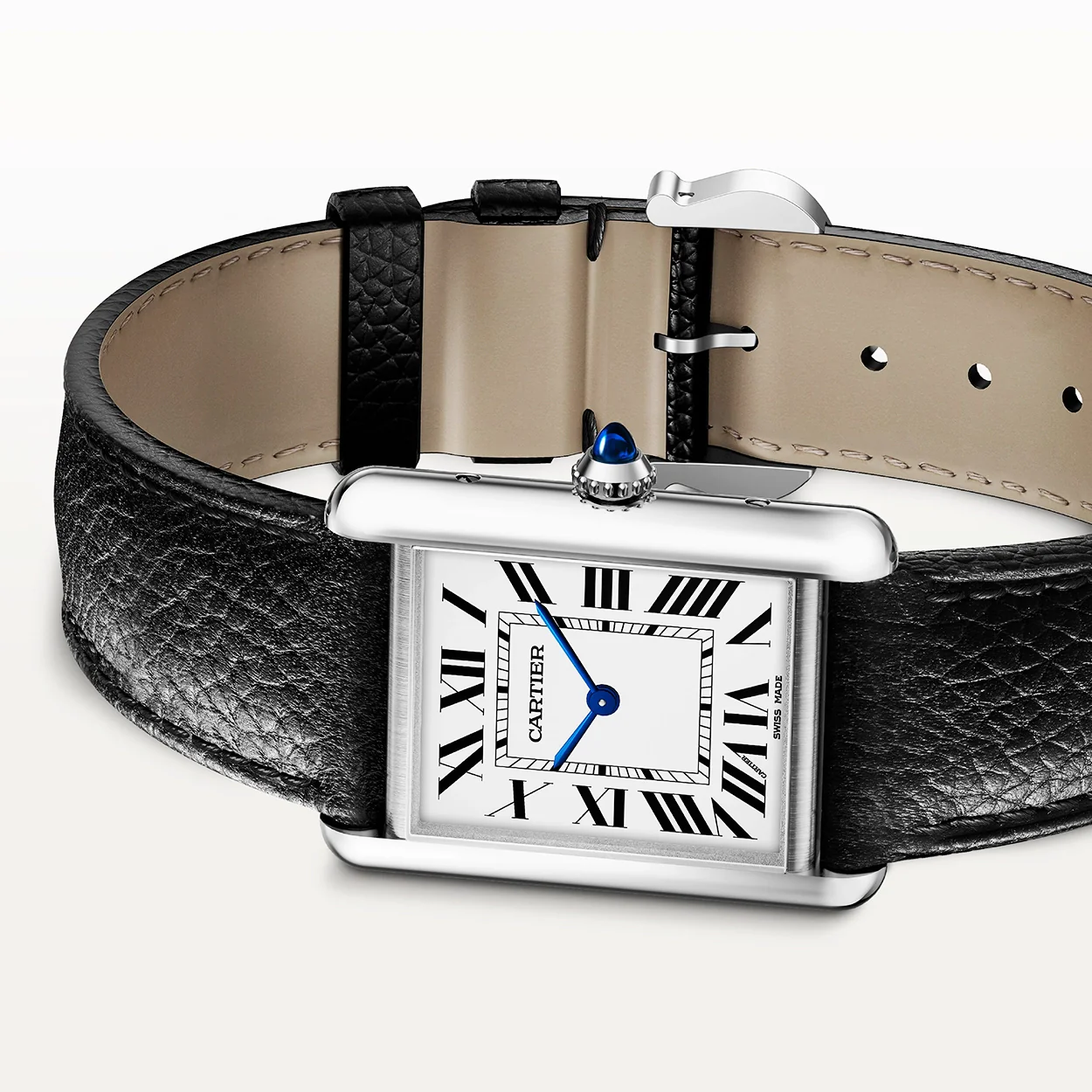 Tank Must SolarBeat™ Large Leather Strap Watch - Image 4