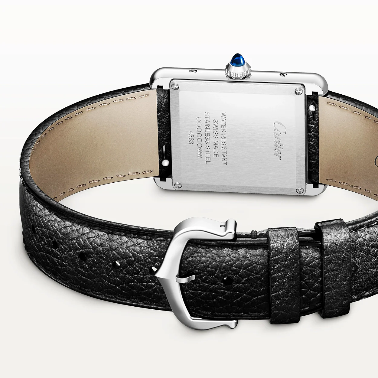Tank Must SolarBeat™ Large Leather Strap Watch - Image 5