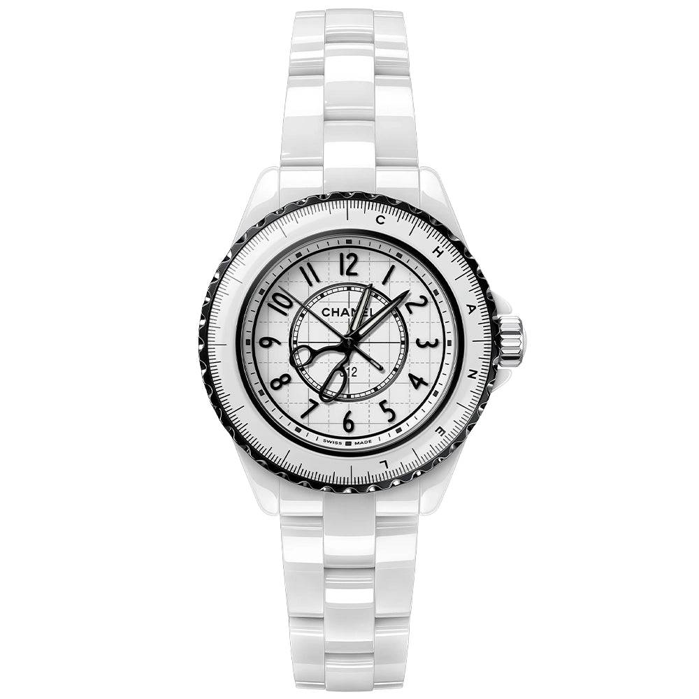 J12 COUTURE 33mm White Dial Ladies Ceramic Bracelet Watch