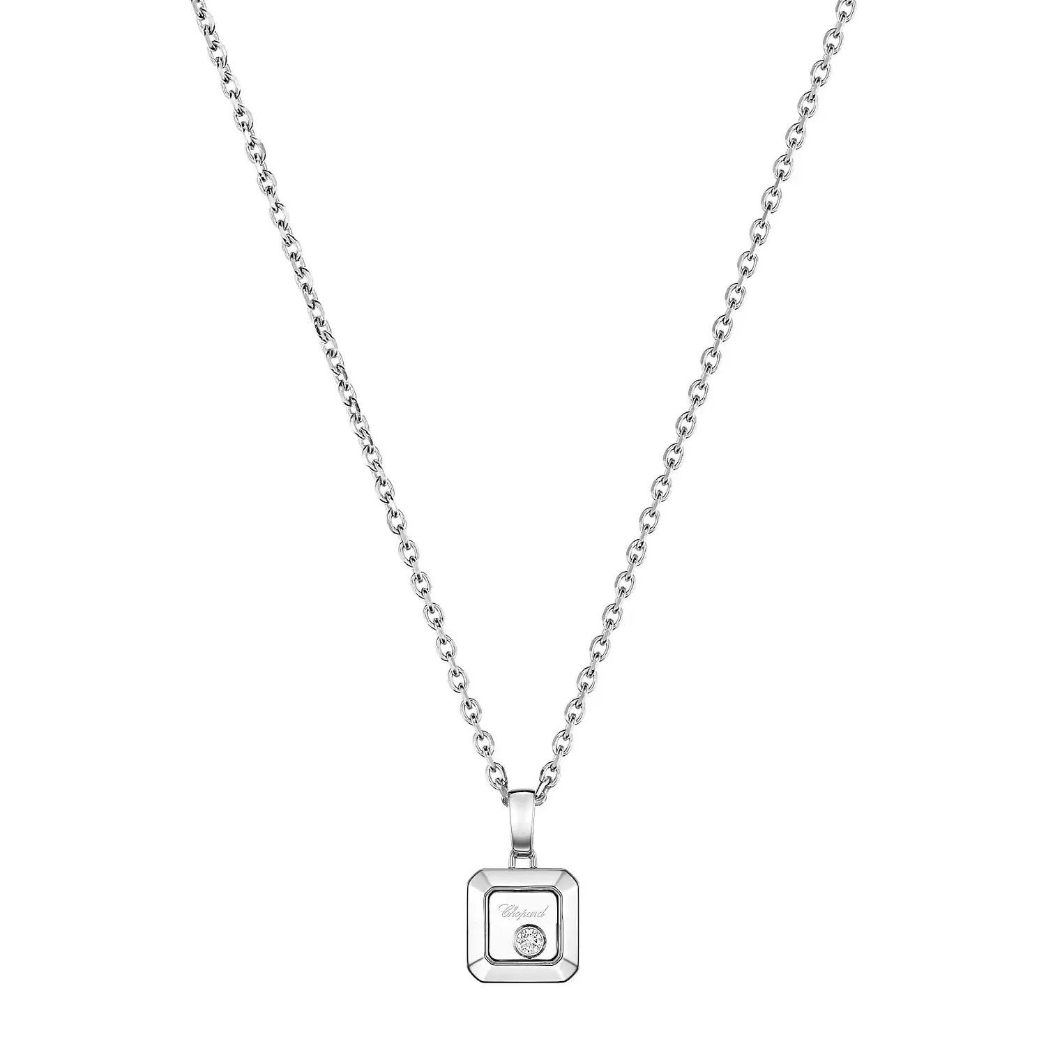 18ct White Gold Happy Diamond Icons Pendant