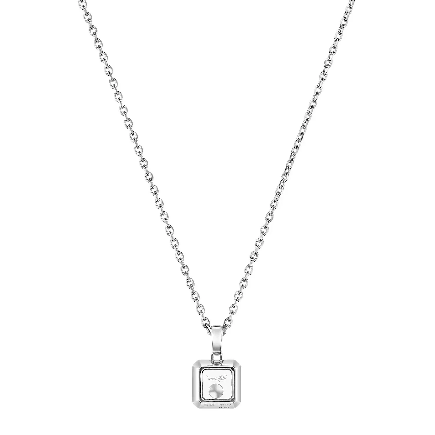 18ct White Gold Happy Diamond Icons Pendant - Image 3