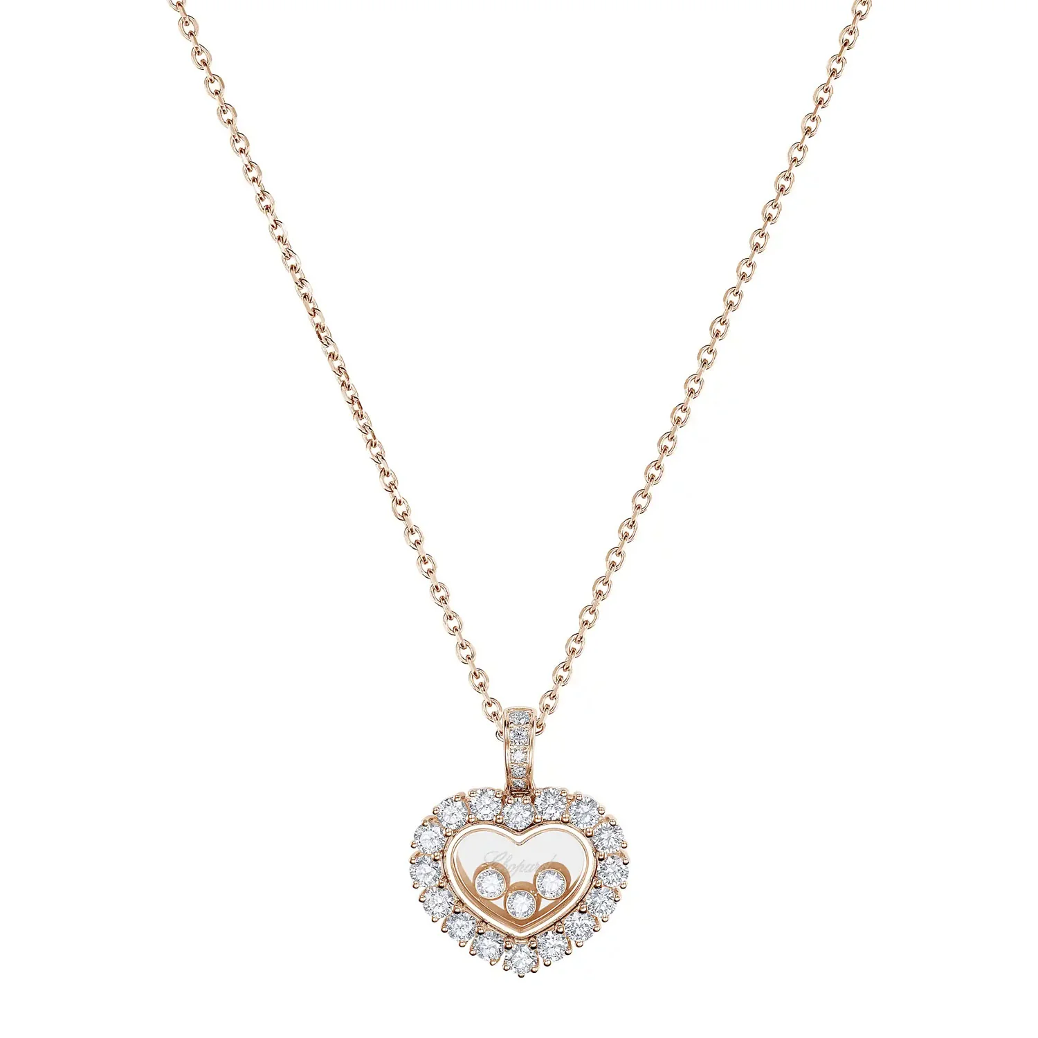 Happy Diamonds Icons 18ct Rose Gold Heart Pendant