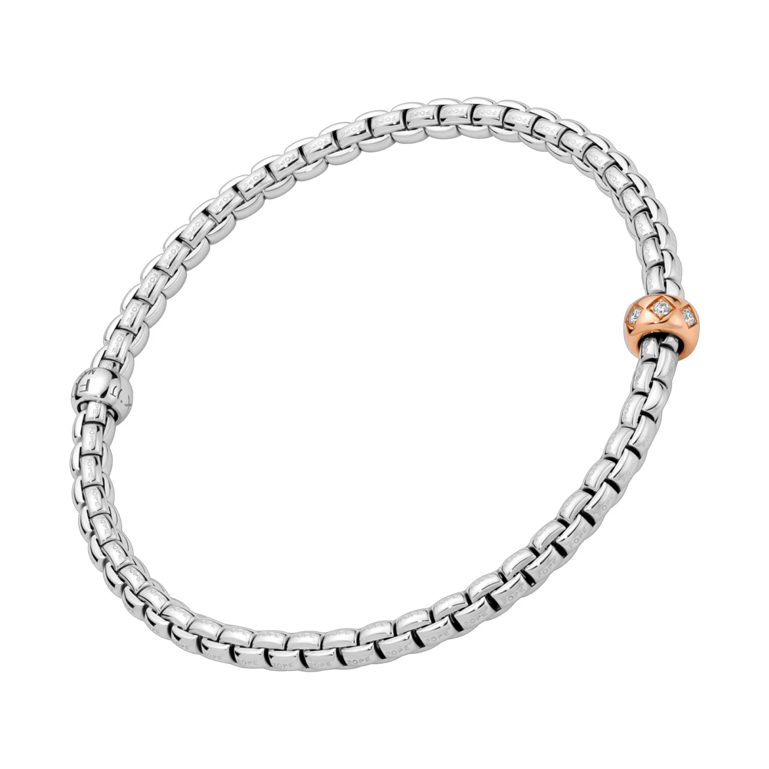 Eka Flex'it 18ct White Gold Bracelet with Diamonds