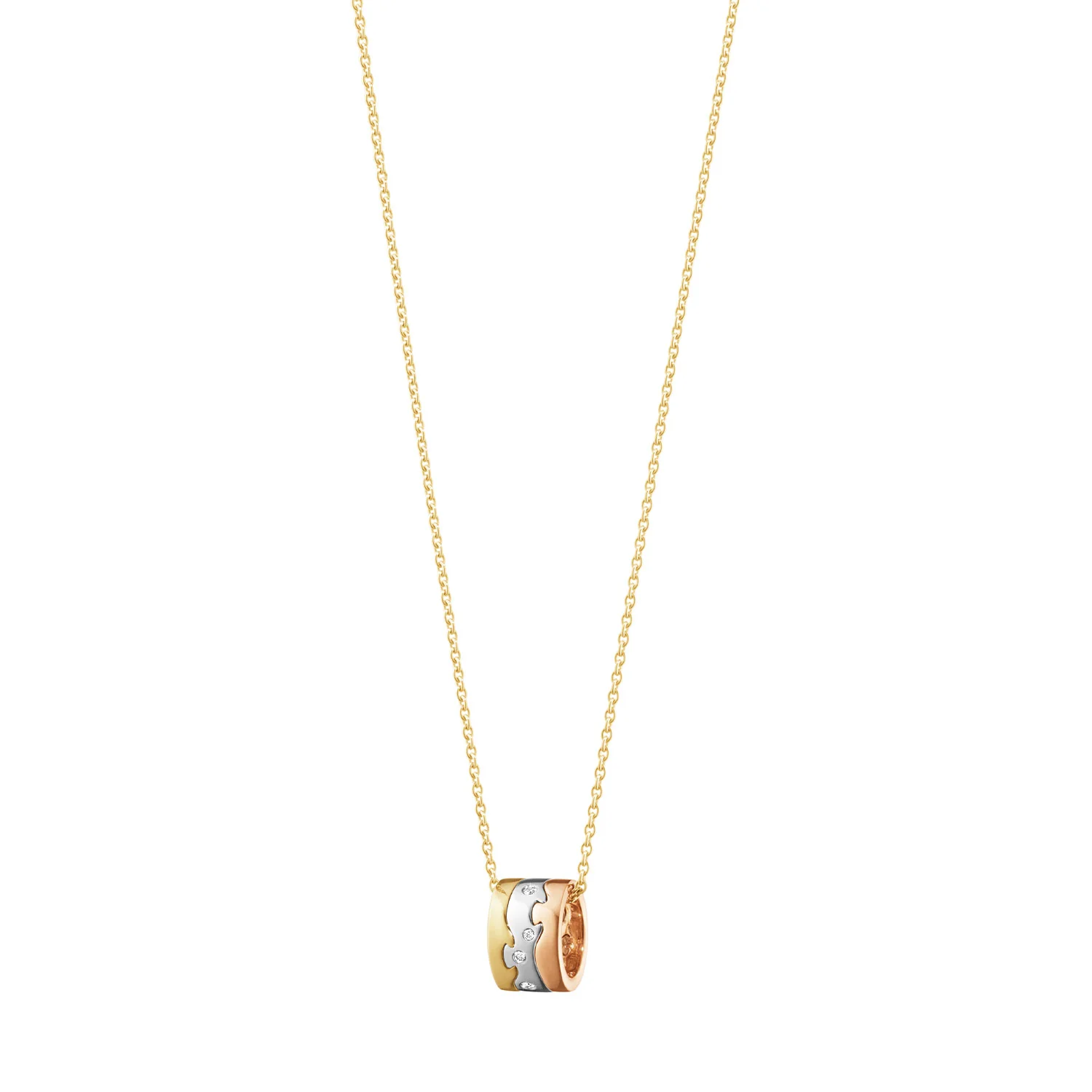 Fusion 18ct Gold Diamond Set Pendant