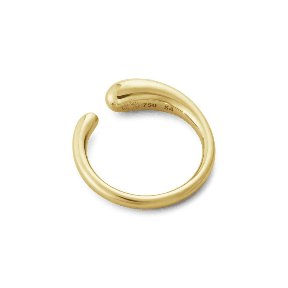 Mercy 18ct Yellow Gold Plain Mini Ring - Image 4