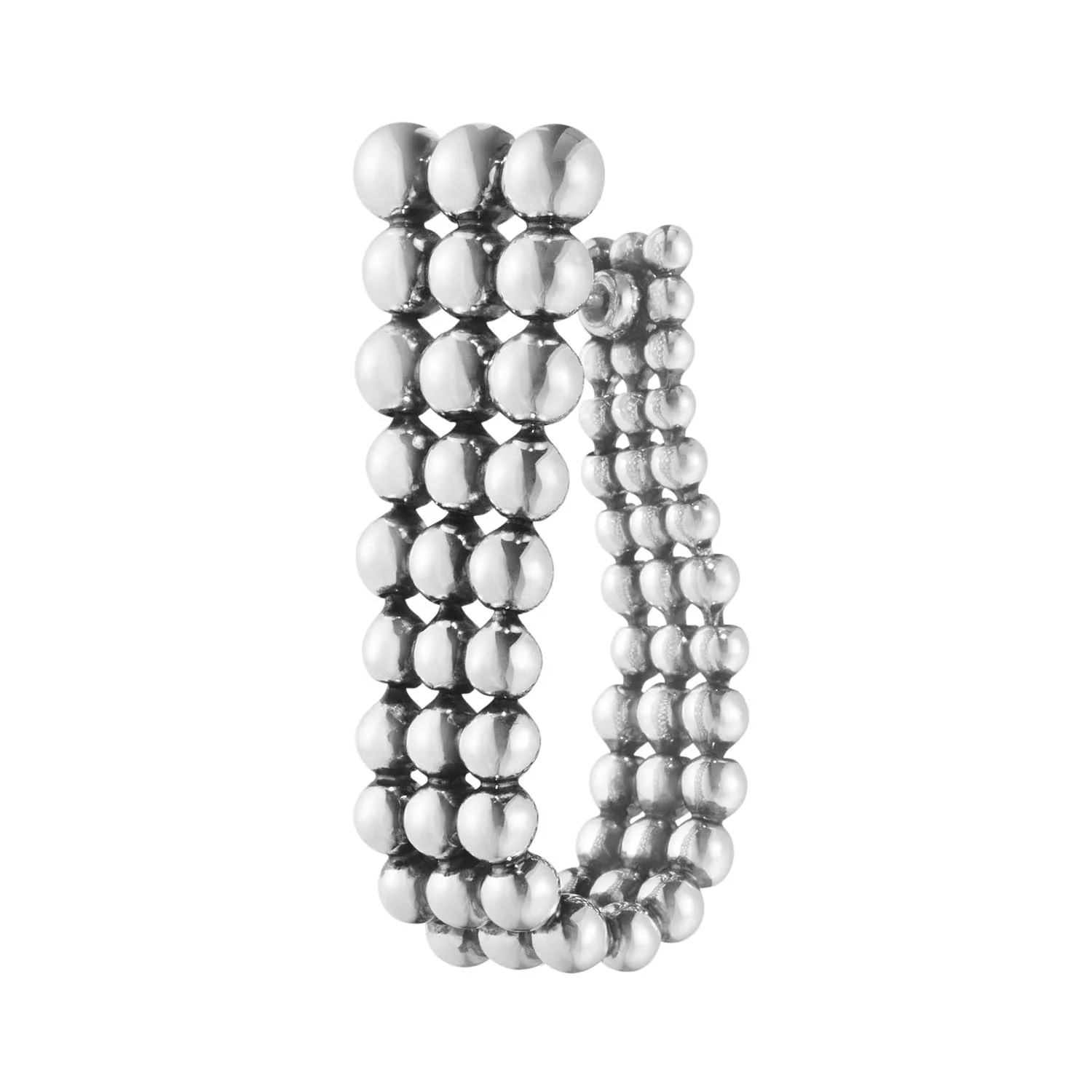 Moonlight Grapes Silver Long Single Left Side Earring