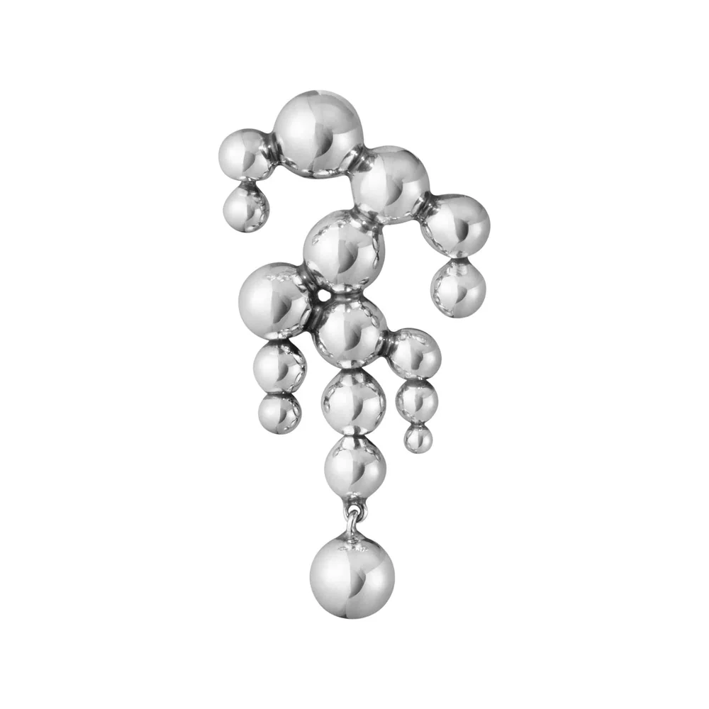 Moonlight Grapes Silver Single Chandelier Left Earring