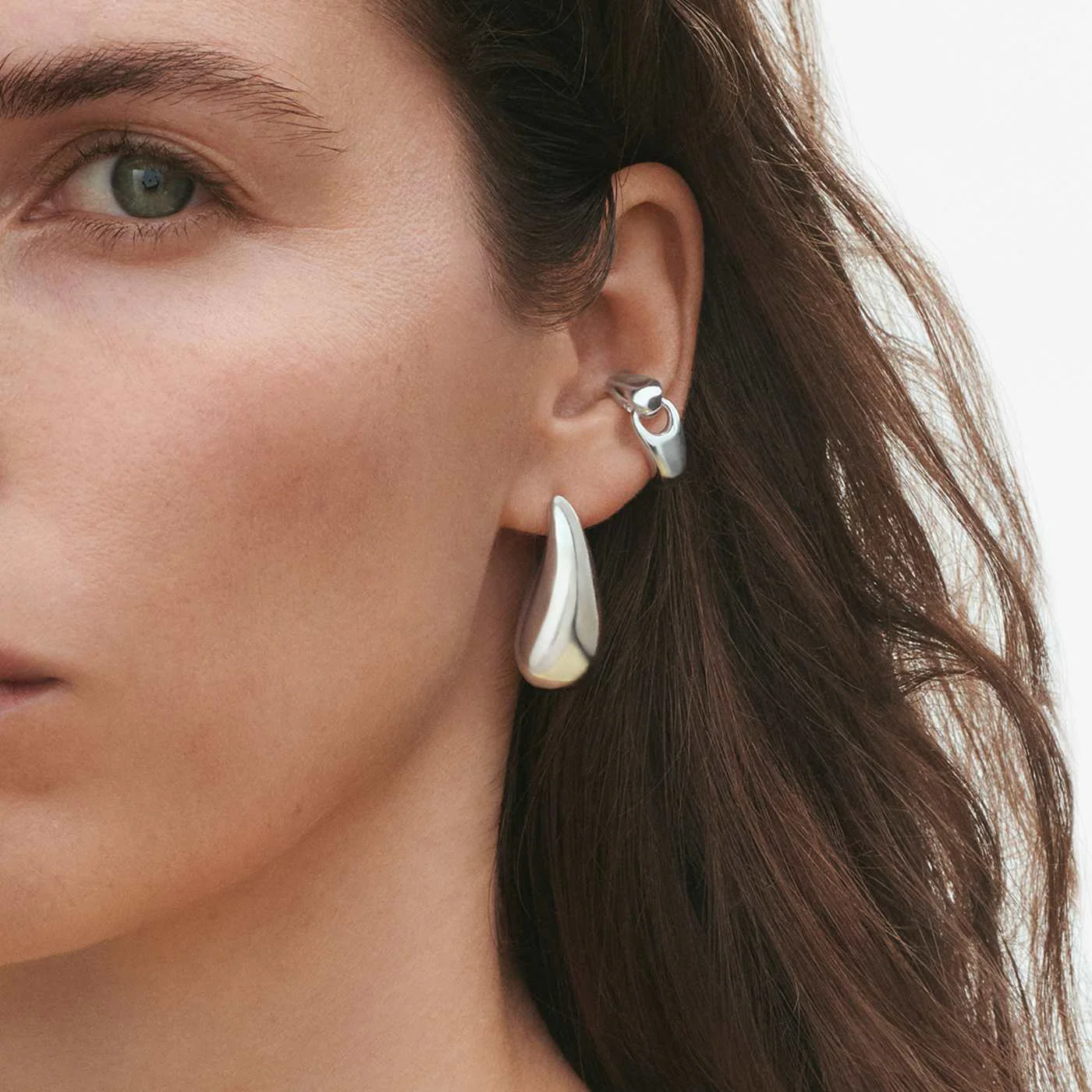 Reflect Sterling Silver Single Earcuff - Image 3
