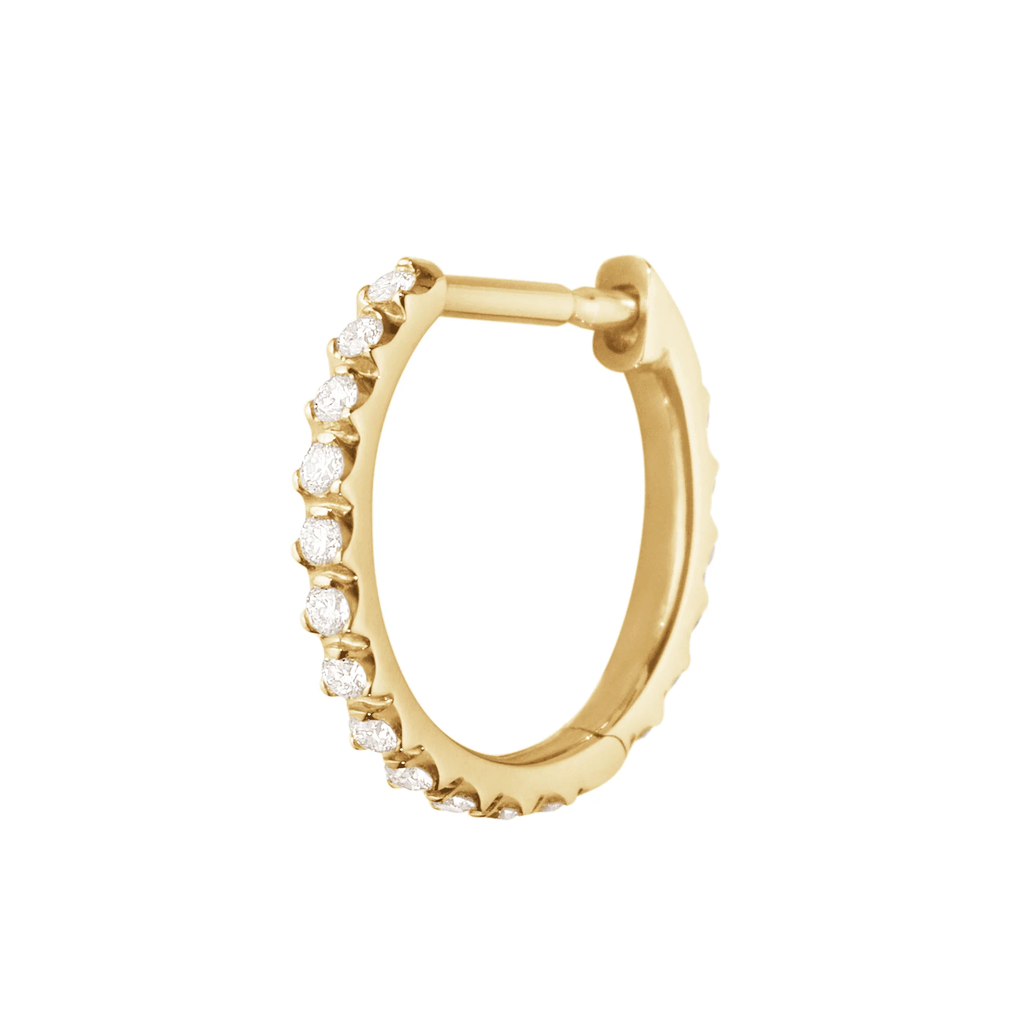 Signature Diamonds 18ct Yellow Gold Diamond Set Single Hoop Earring