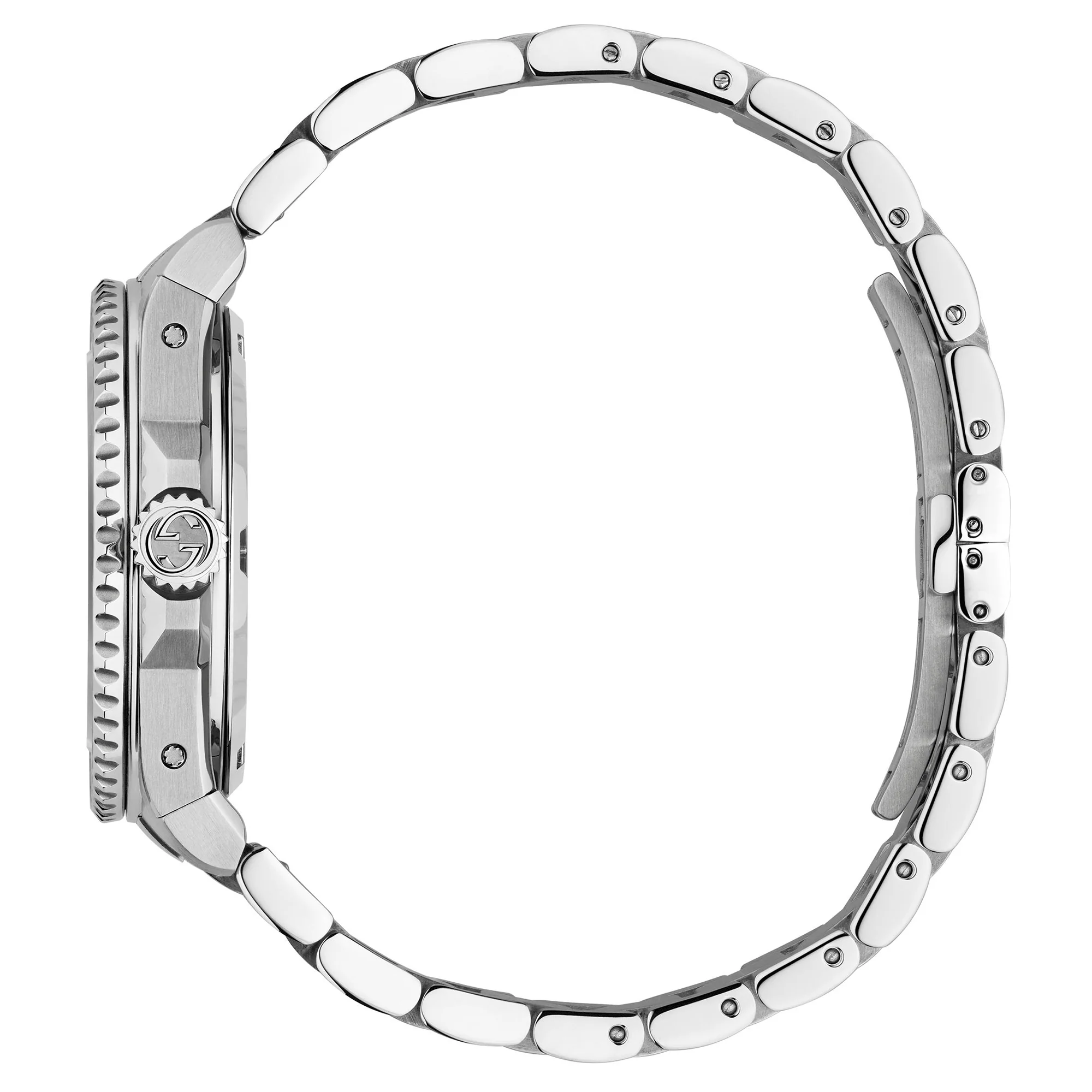 Gucci Dive 40mm Automatic Stainless Steel Watch With A Silver Dial & Ceramic Bezel - Image 3