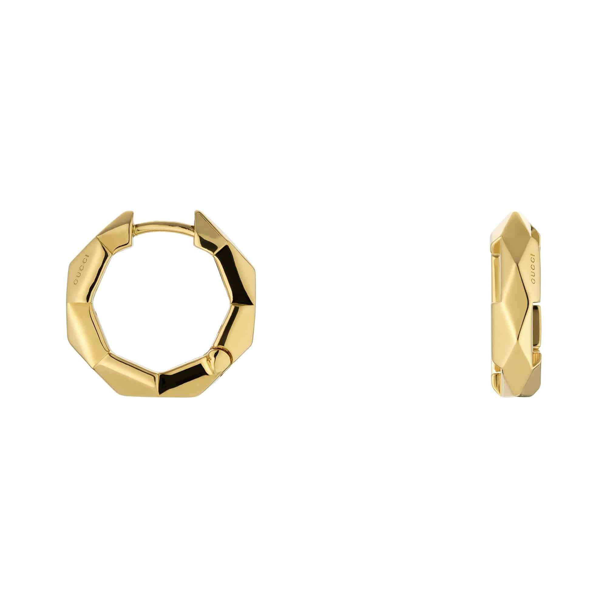 Gucci Link to Love 18ct Yellow Gold Hoop Earrings