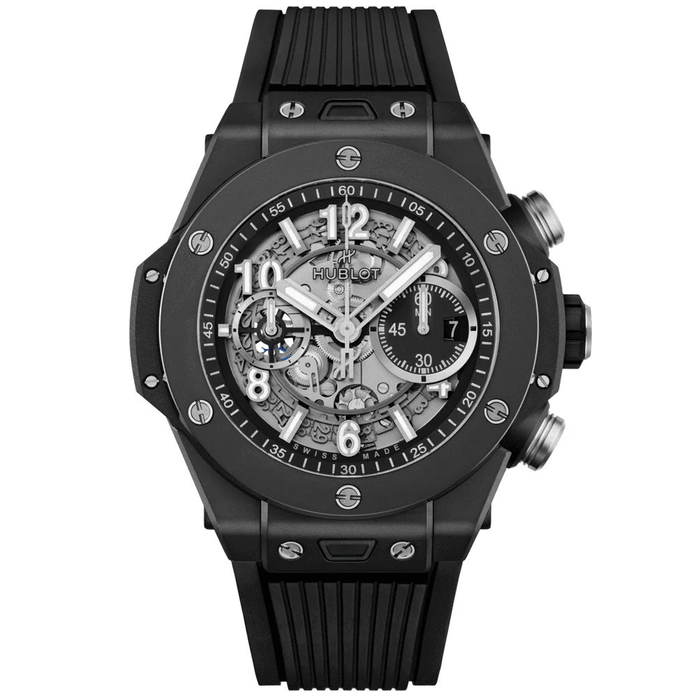 Big Bang Unico 44mm Black Magic Ceramic Strap Watch