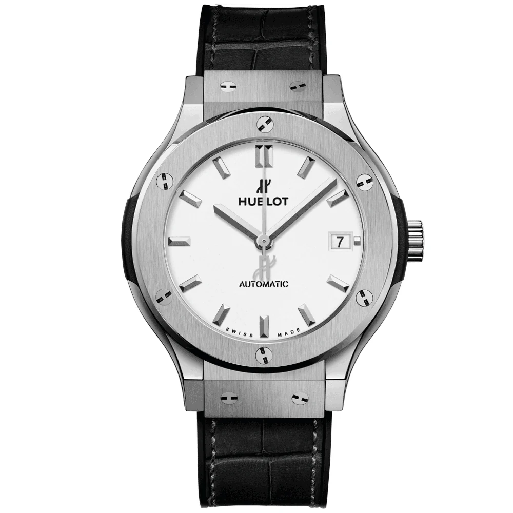 Classic Fusion Opaline 38mm Titanium Automatic Strap Watch