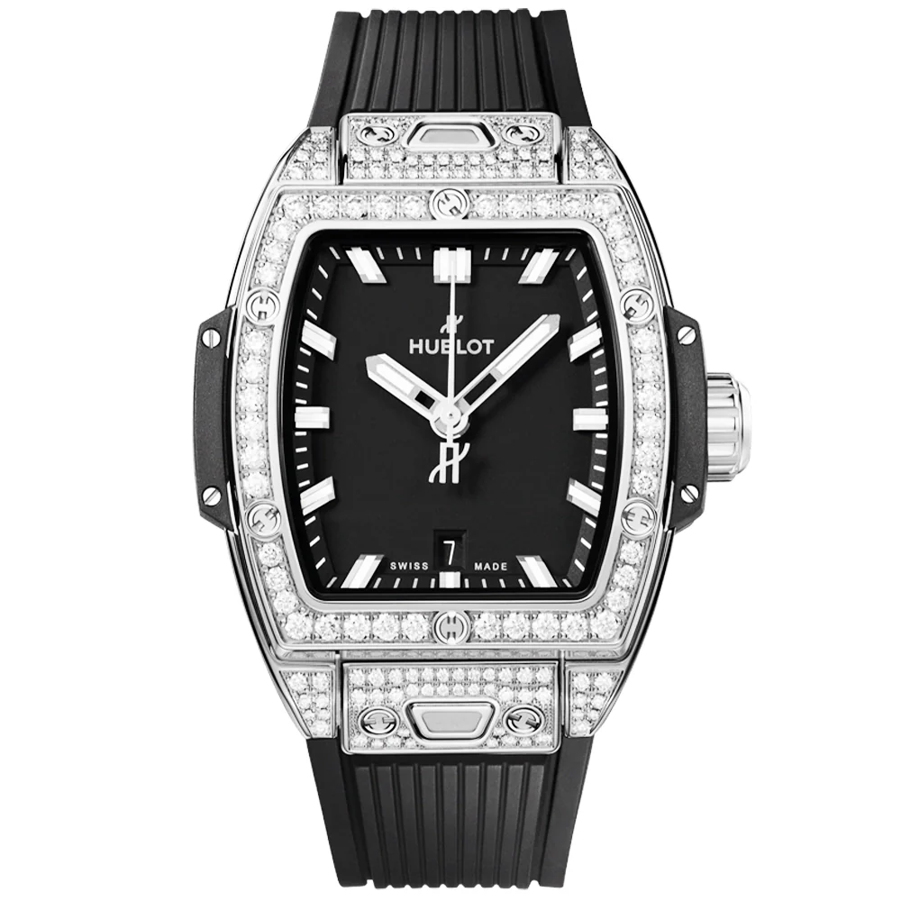 Spirit of Big Bang 32mm Diamond Pave Set Ladies Strap Watch