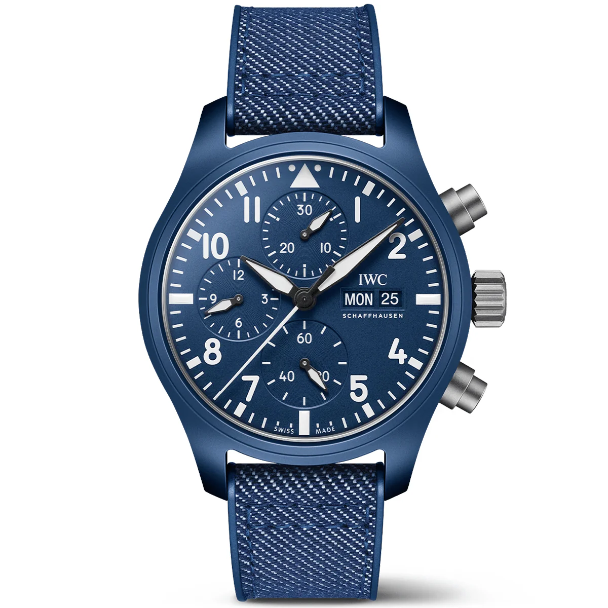 Pilot's Top Gun Oceania 41mm Blue Ceramic Men's Chronograph Watch