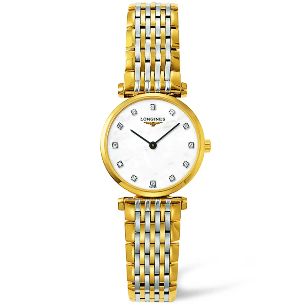 La Grande 24mm Classique Steel & Gold PVD Mother of Pearl Bracelet Watch