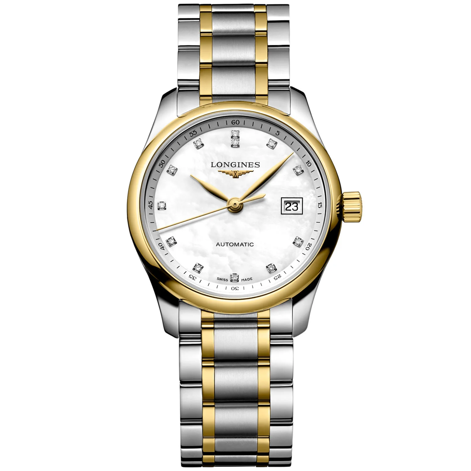 Master Collection 29mm Two-Tone Diamond Dial Bracelet Watch