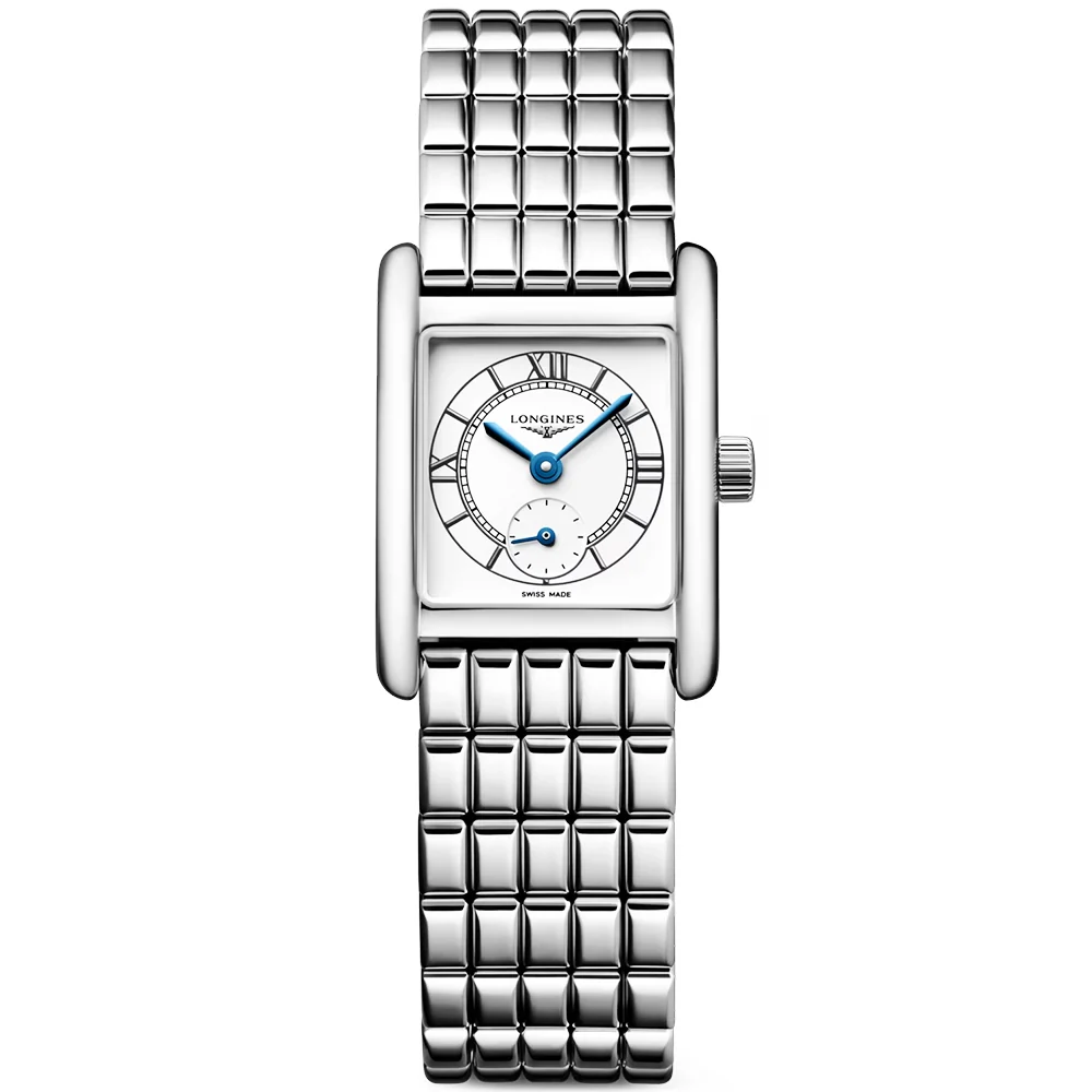 Mini DolceVita 21.5mmx x 29mm Steel Ivory Dial Bracelet Watch