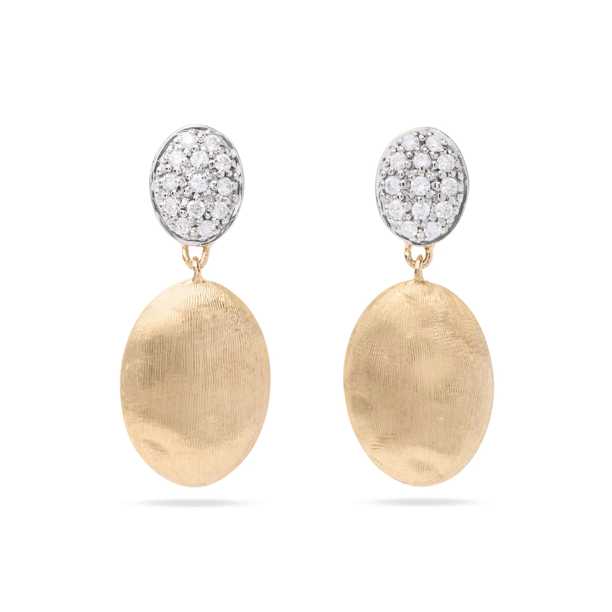 Siviglia 18ct Yellow Gold & Diamond Drop Earrings