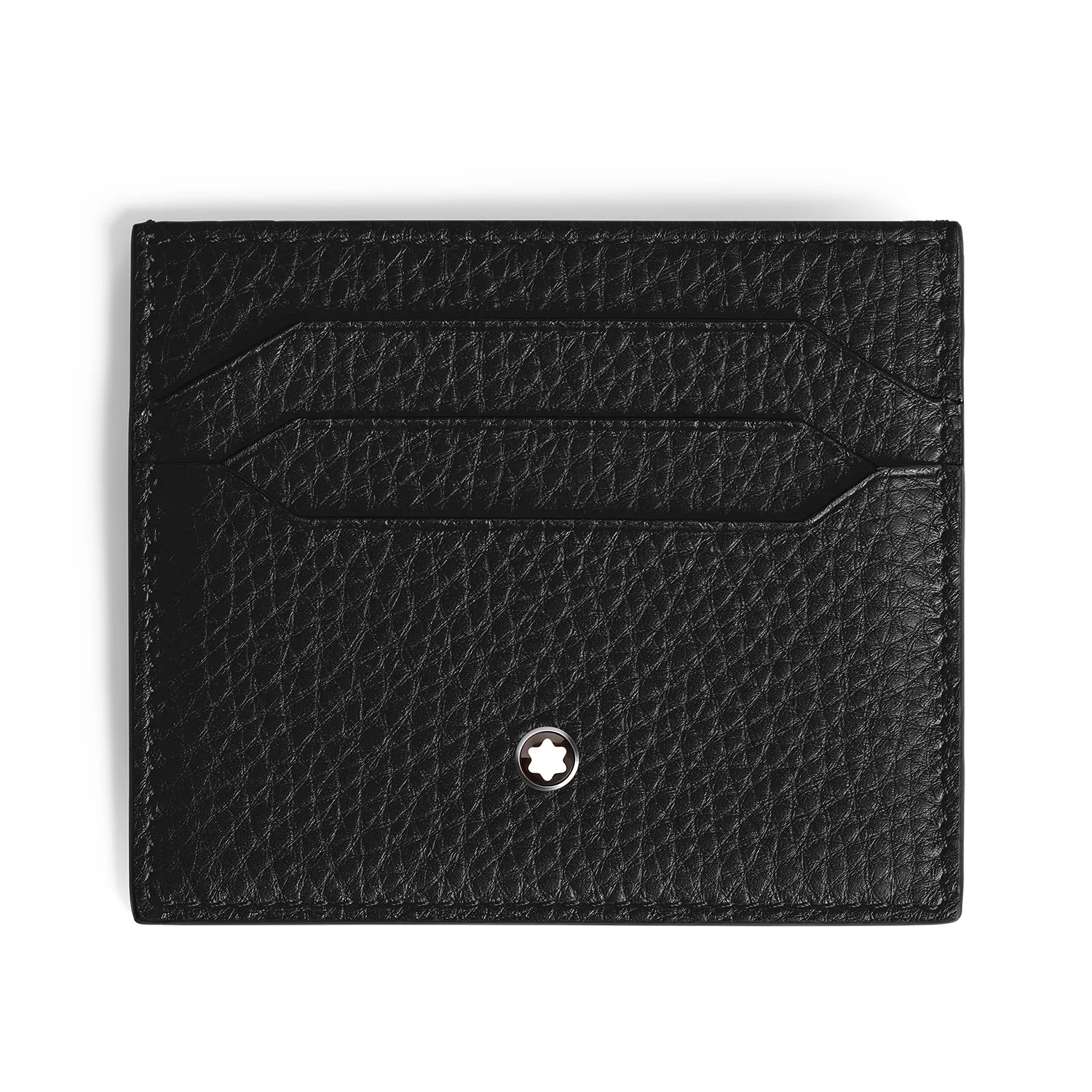 Meisterstuck Card Holder 6cc in Grain Black Leather