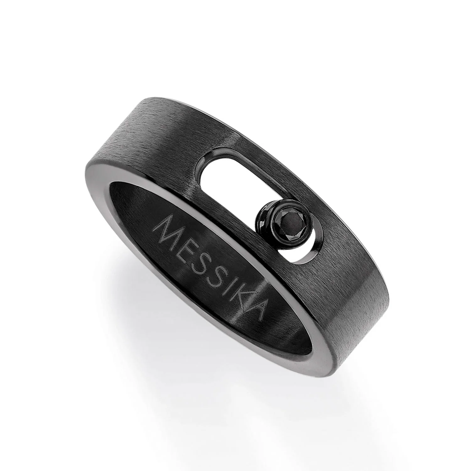 Move Black Titanium & Diamond Ring