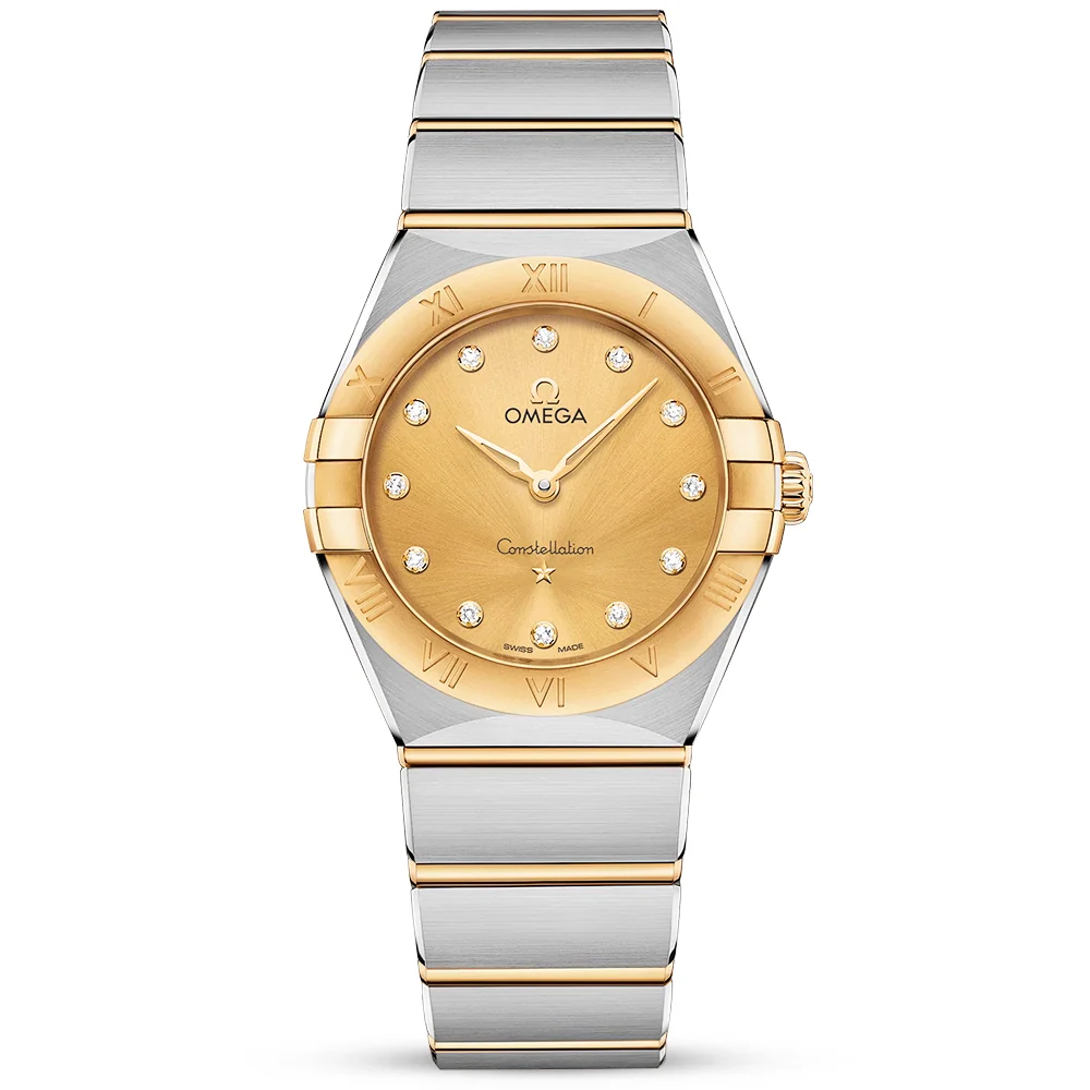Constellation 28mm Steel & 18ct Yellow Gold Diamond Set Watch